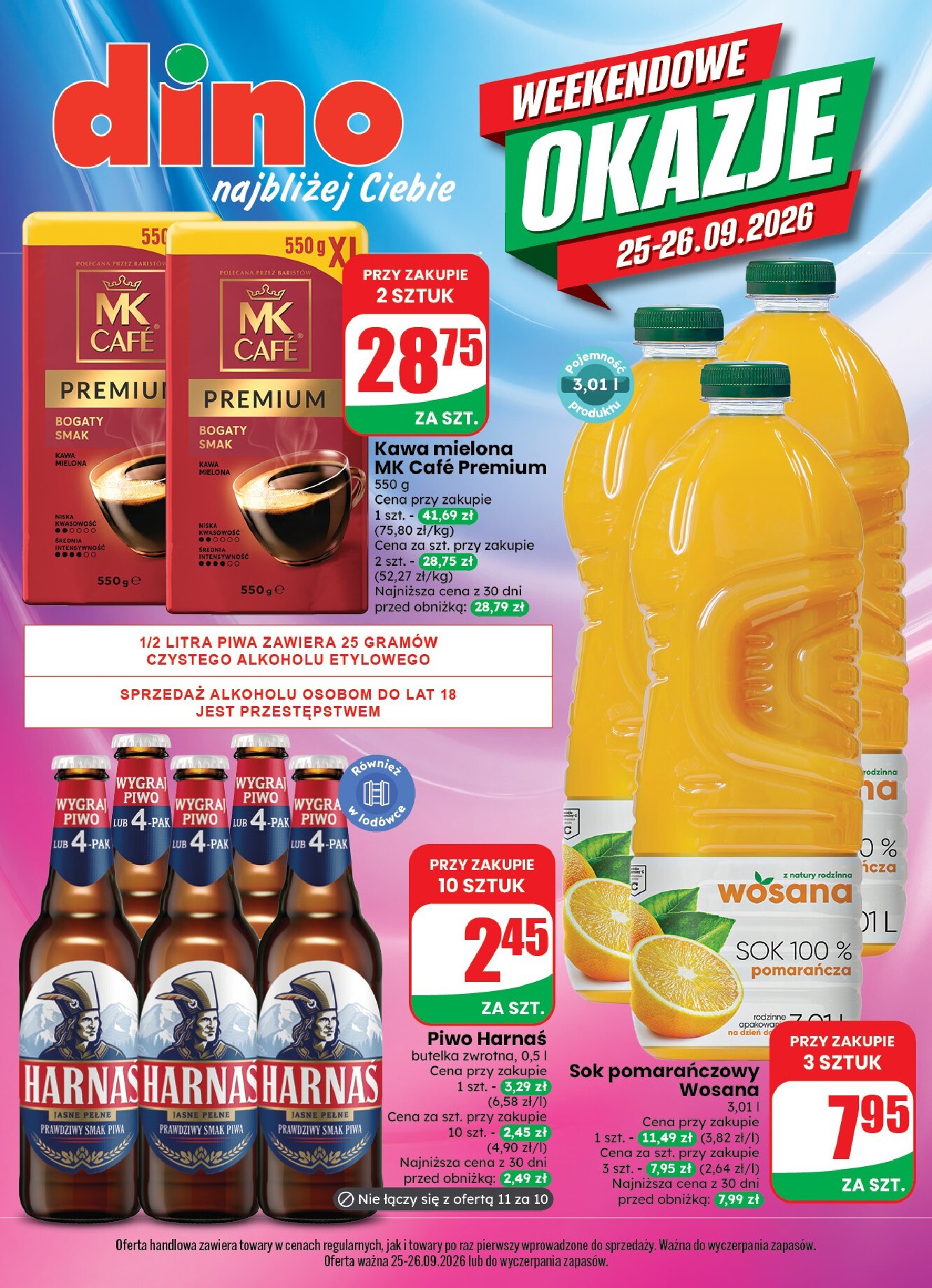 Aktualna gazetka Dino - Weekendowe okazje ważna od 25.09.2026 do 26.09.2026