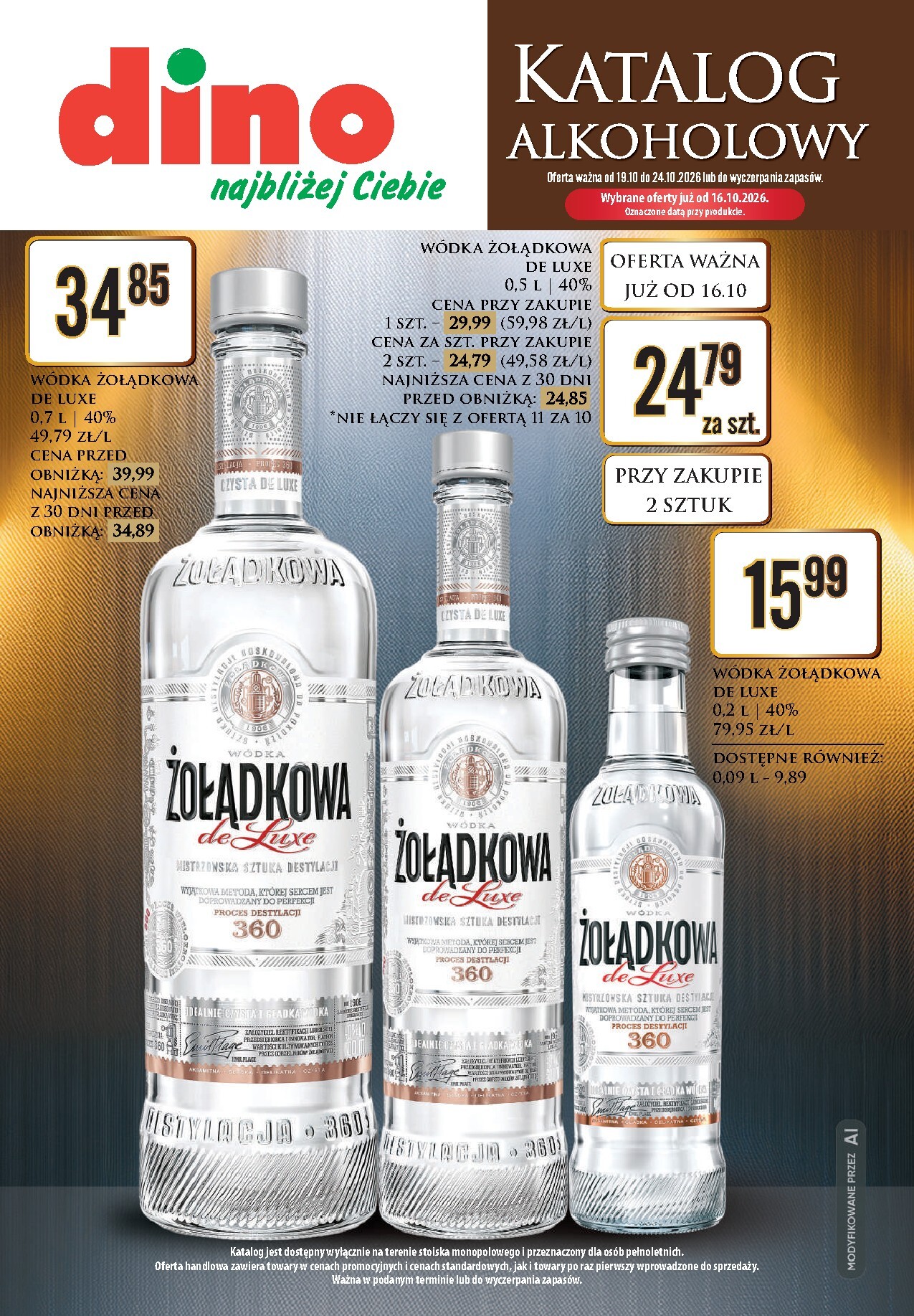 Nowa gazetka Dino - Katalog alkoholowy ważna od 19.10.2026 do 24.10.2026