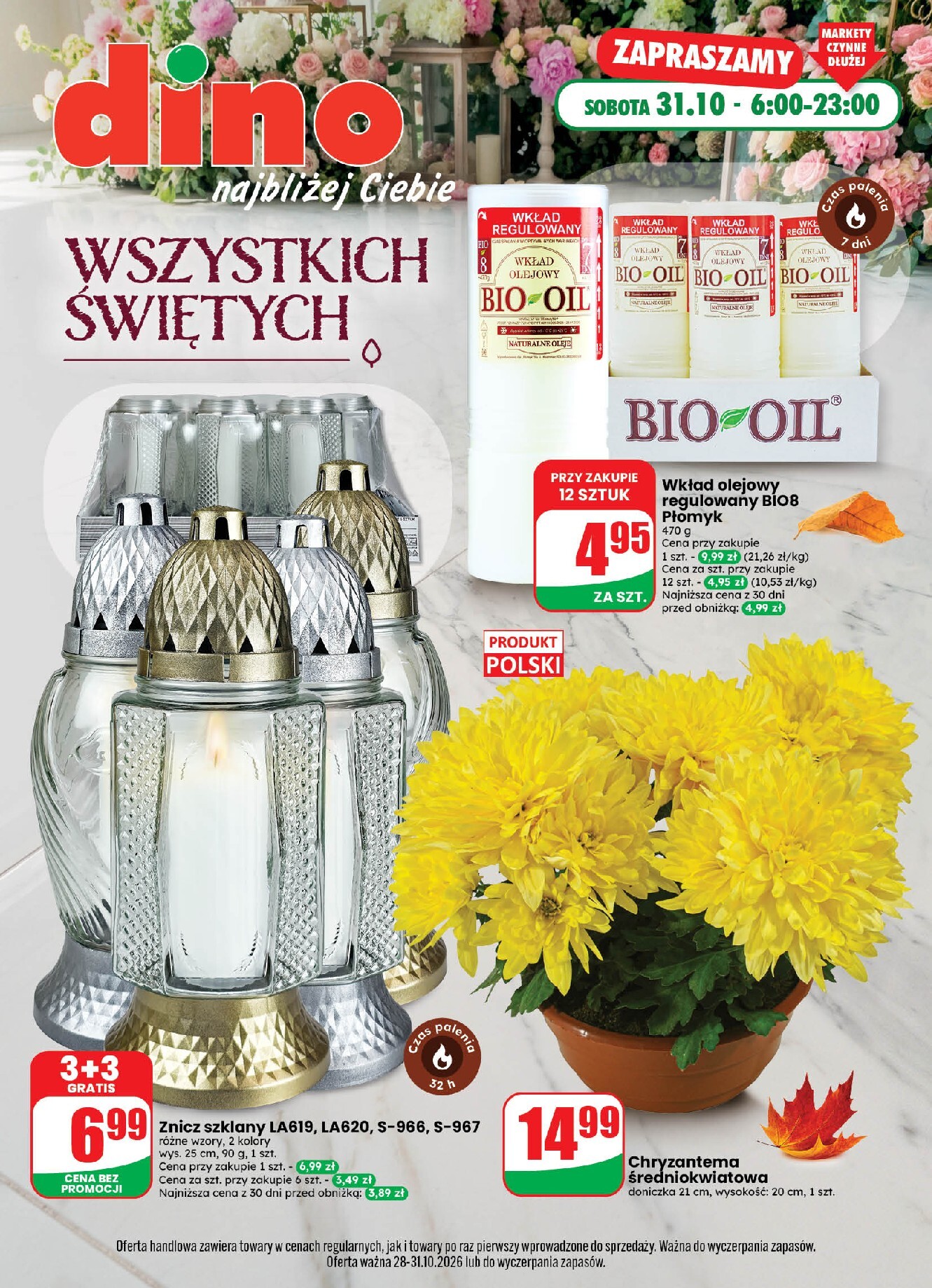 Nowa gazetka Dino - Wszystkich Świętych ważna od 28.10.2026 do 31.10.2026