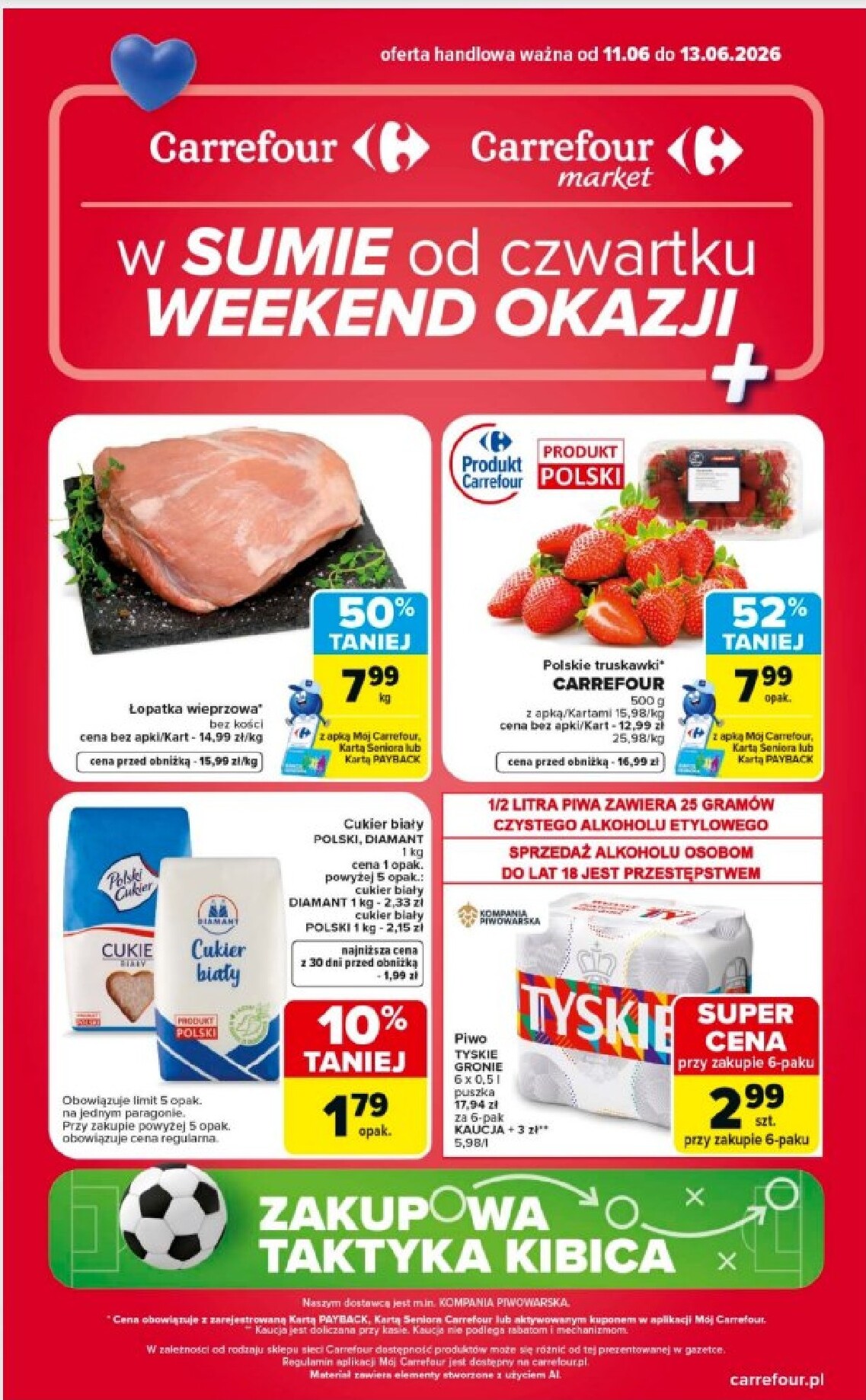 Nowa gazetka Carrefour - Weekend okazje ważna od 11.06.2026 do 13.06.2026