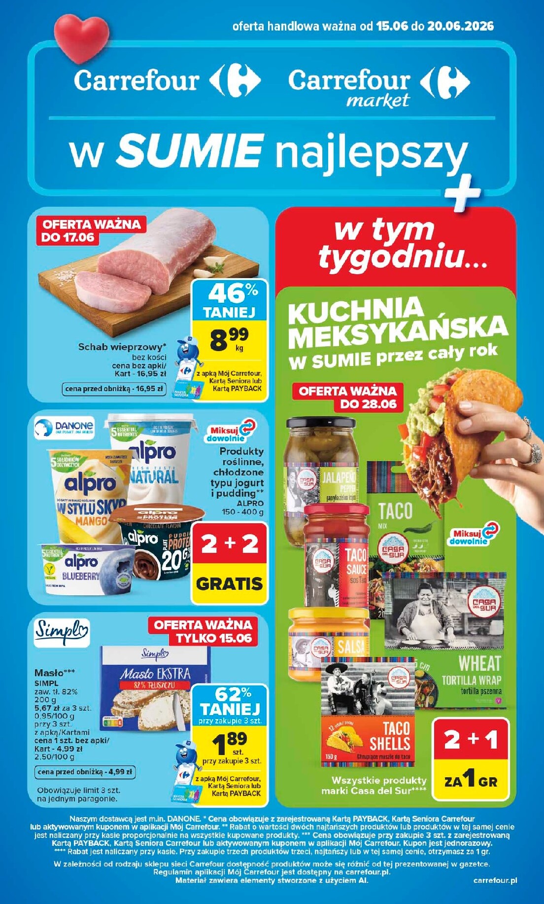 Nowa gazetka Carrefour ważna od 15.06.2026 do 20.06.2026
