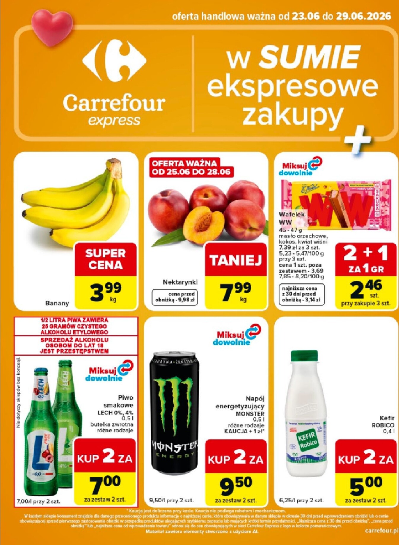 Aktualna gazetka Carrefour Express - W Sumie ważna od 23.06.2026 do 29.06.2026