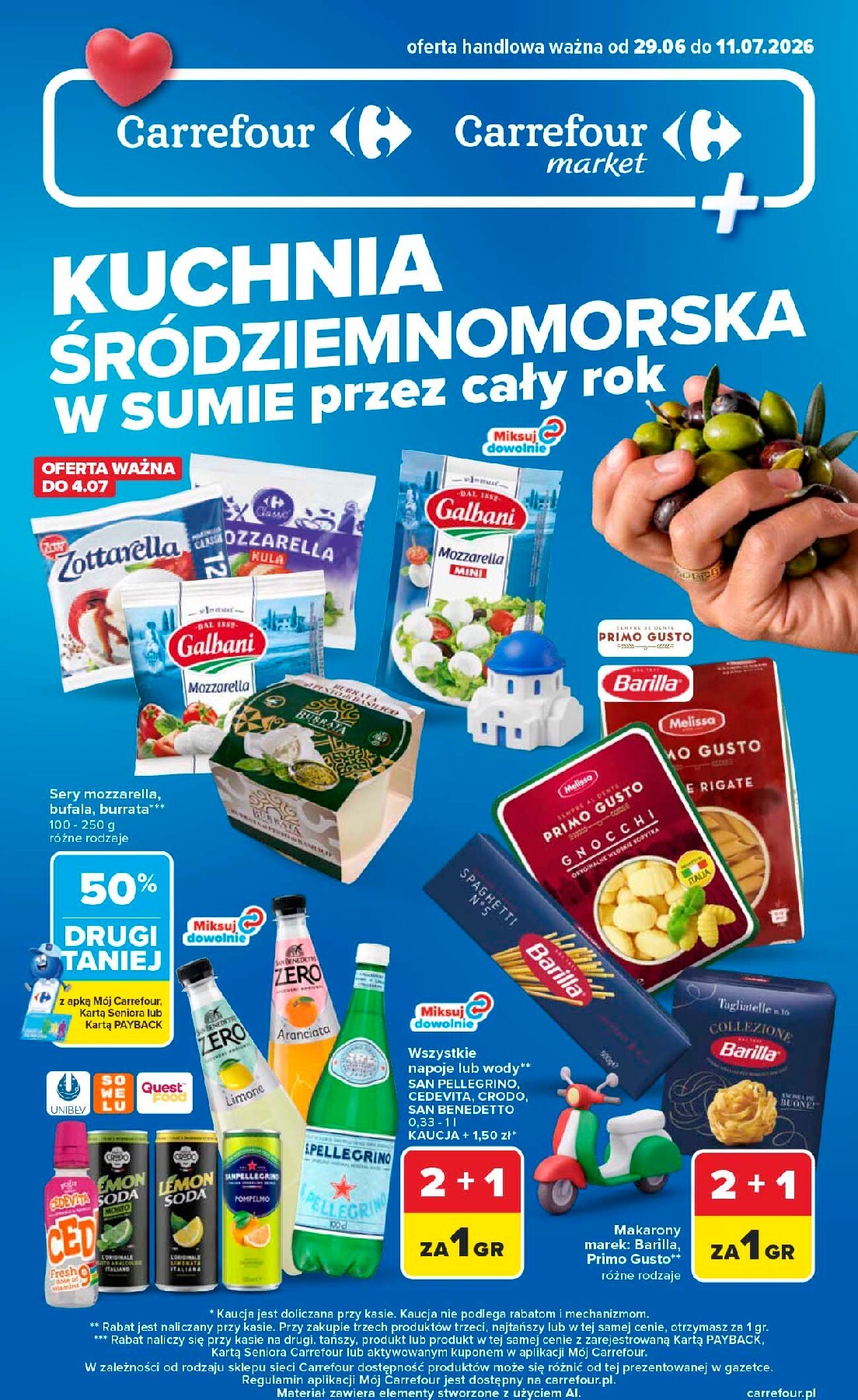 Nowa gazetka Carrefour - Kuchnia śródziemnomorska ważna od 29.06.2026 do 11.07.2026