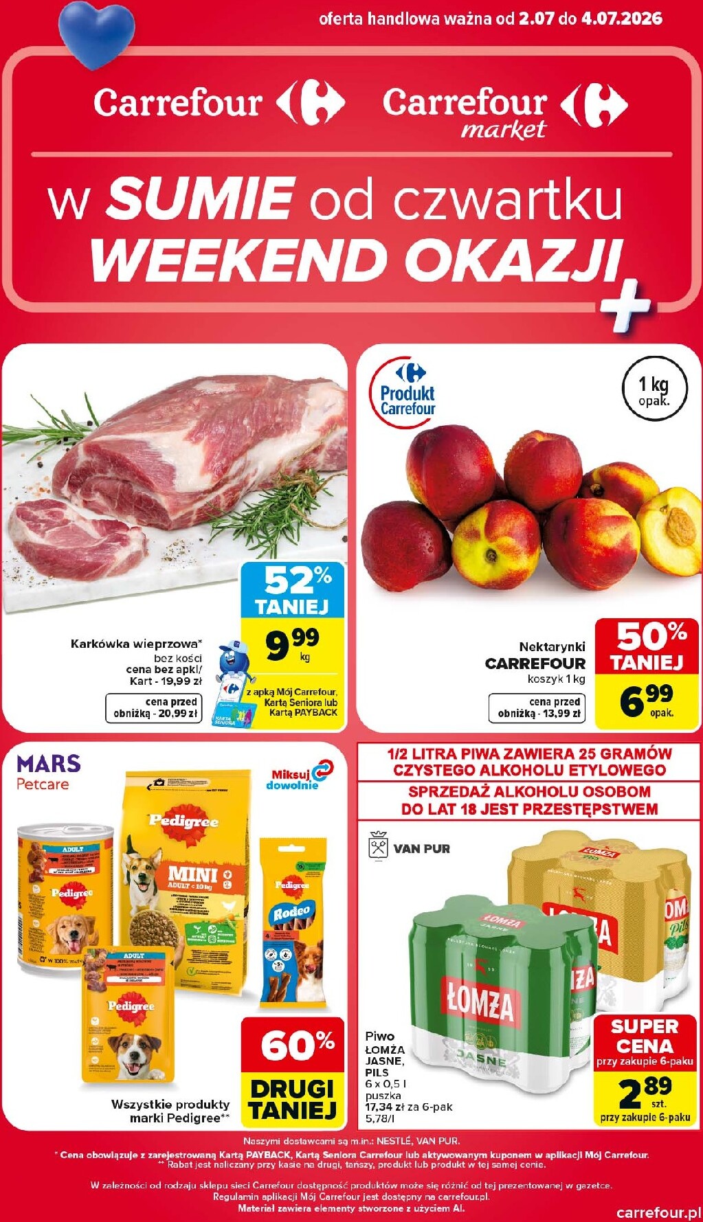 Nowa gazetka Carrefour - Weekend promek ważna od 02.07.2026 do 04.07.2026