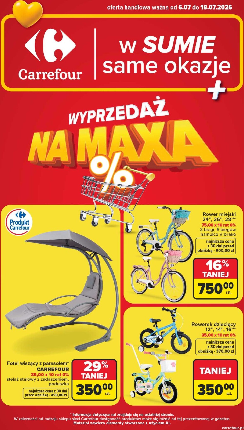 Nowa gazetka Carrefour - Wyprzedaż na MAXA ważna od 06.07.2026 do 18.07.2026