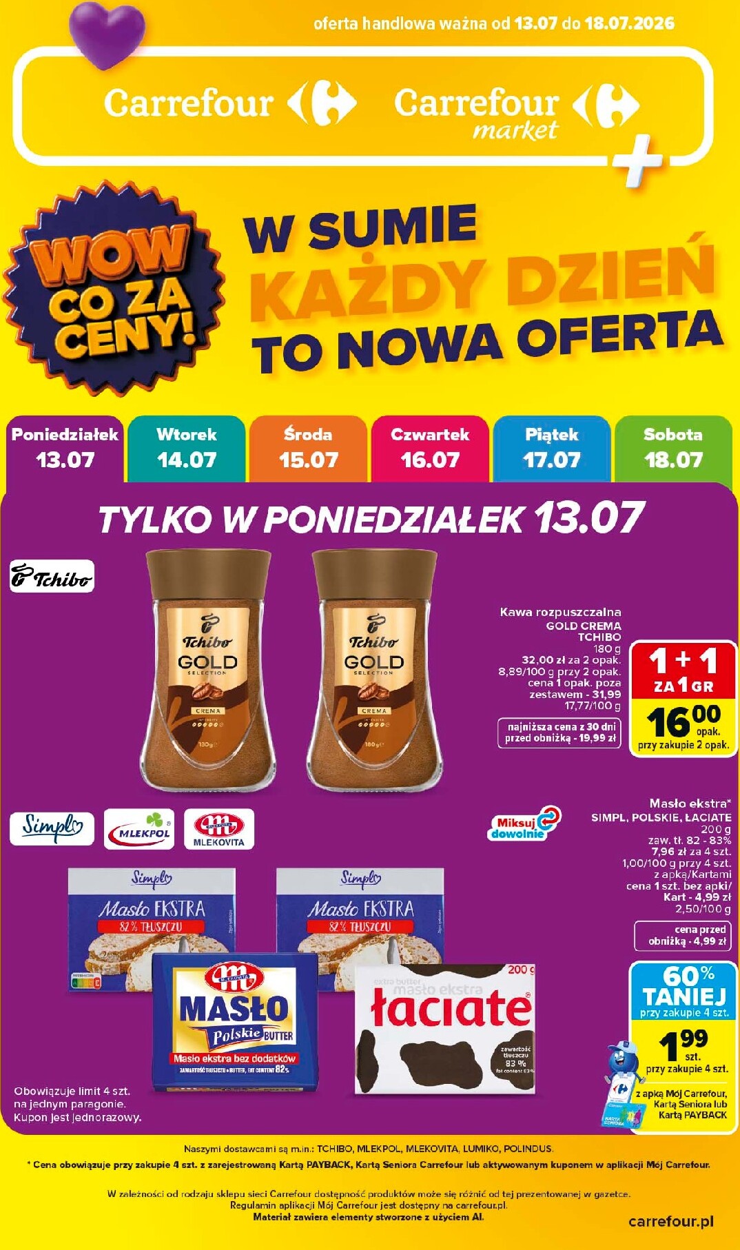 Nowa gazetka Carrefour - Wow co za ceny ważna od 13.07.2026 do 18.07.2026