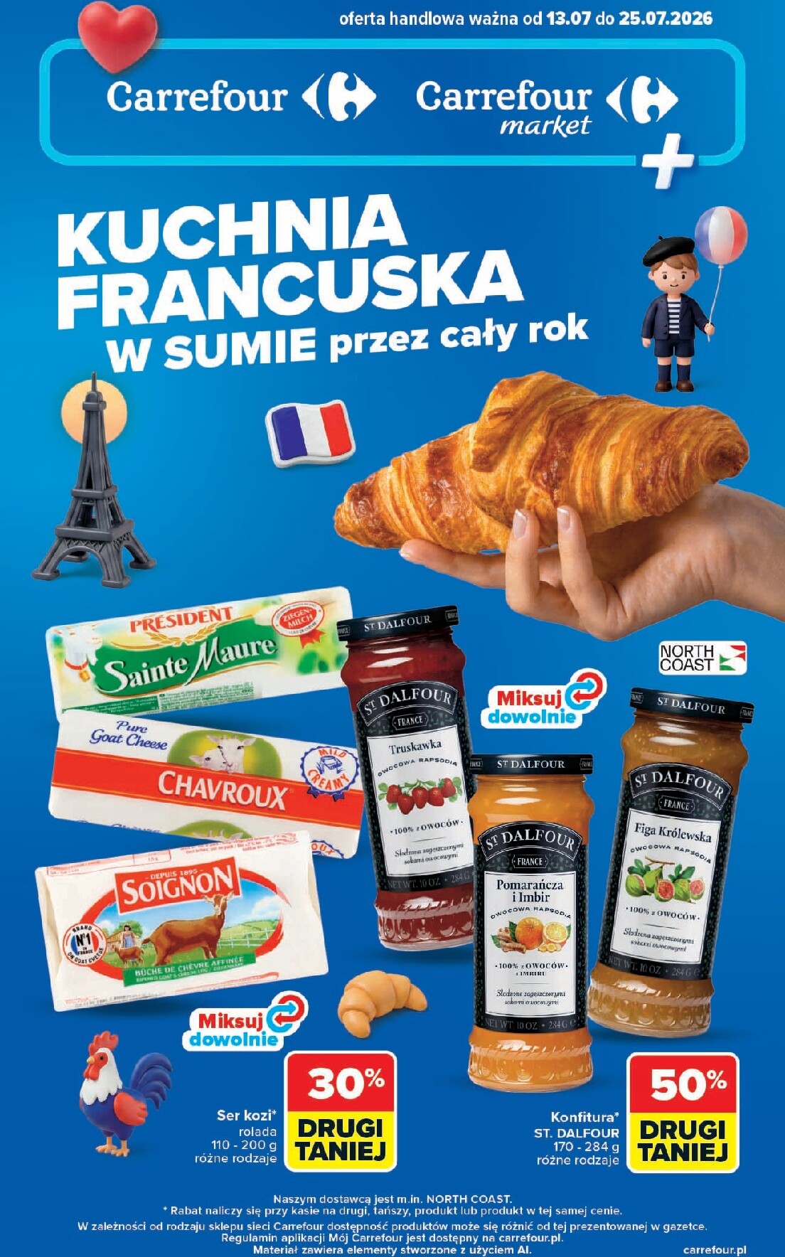 Nowa gazetka Carrefour - Kuchnia francuska ważna od 13.07.2026 do 25.07.2026