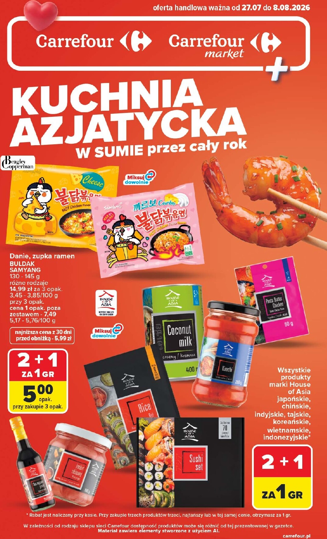 Nowa gazetka Carrefour - Kuchnia azjatycka ważna od 27.07.2026 do 08.08.2026