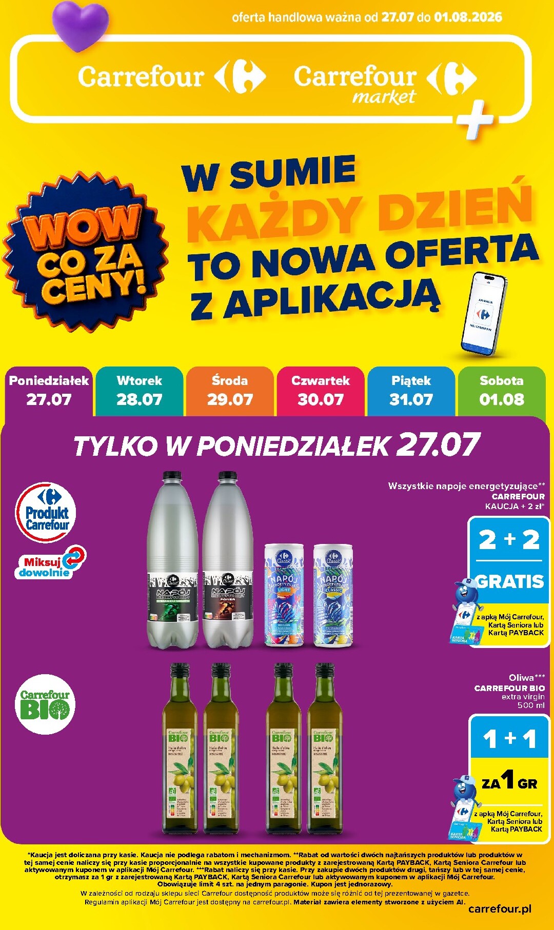 Nowa gazetka Carrefour - Aplikacja ważna od 27.07.2026 do 01.08.2026