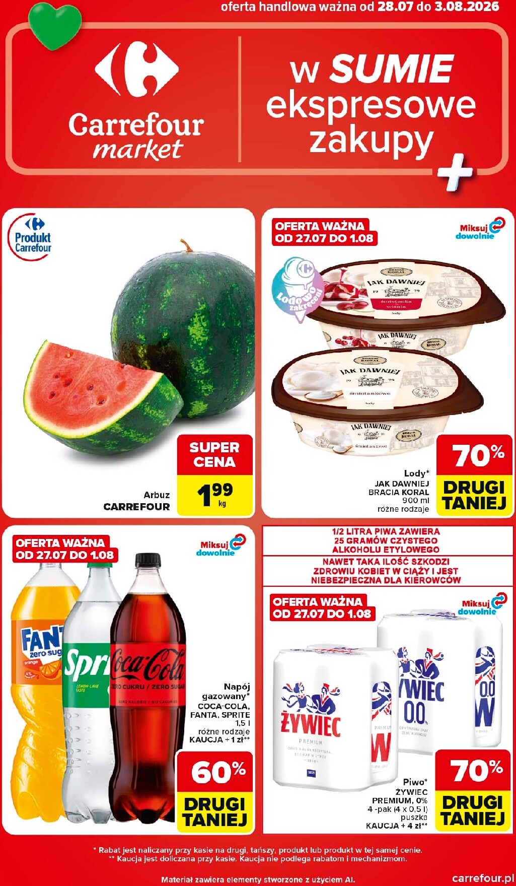 Nowa gazetka Carrefour - Market ważna od 28.07.2026 do 03.08.2026