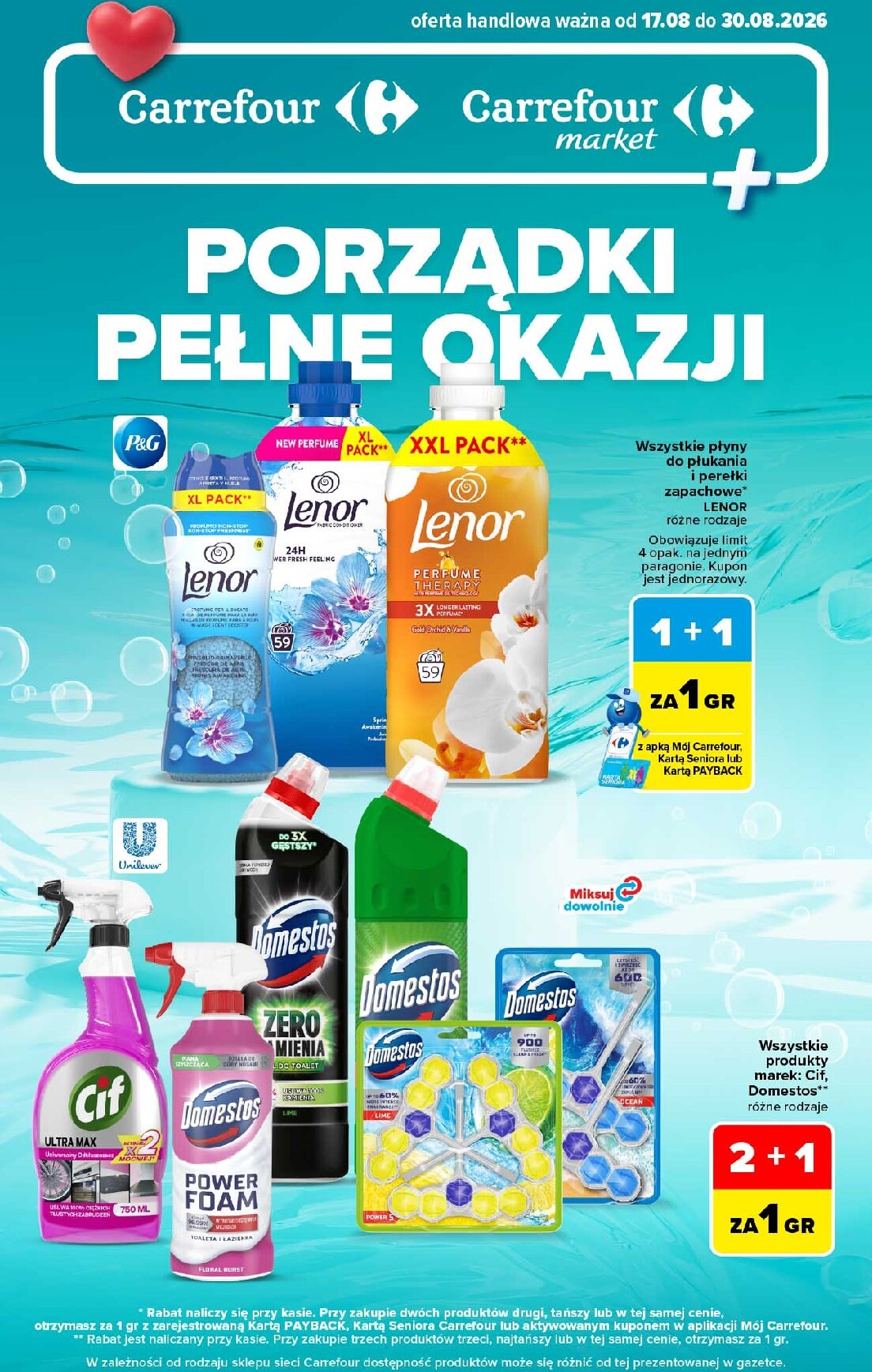 Nowa gazetka Carrefour - Porządki pełne okazji ważna od 17.08.2026 do 30.08.2026
