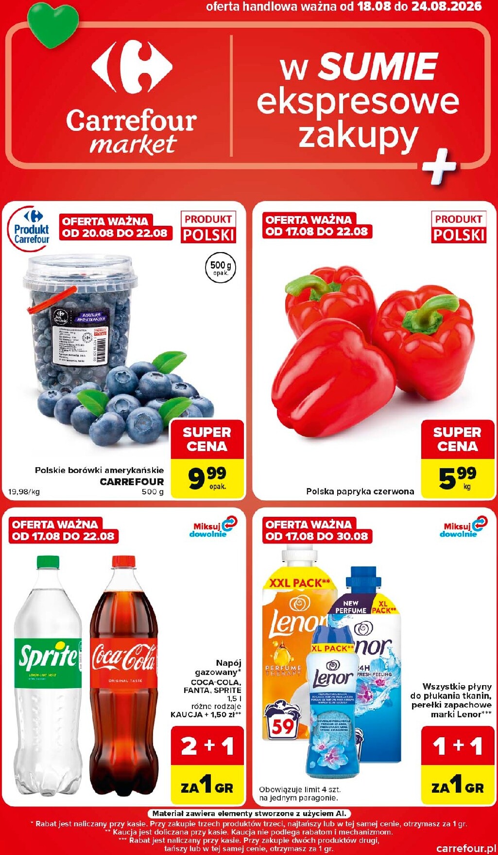 Nowa gazetka Carrefour Market ważna od 18.08.2026 do 24.08.2026