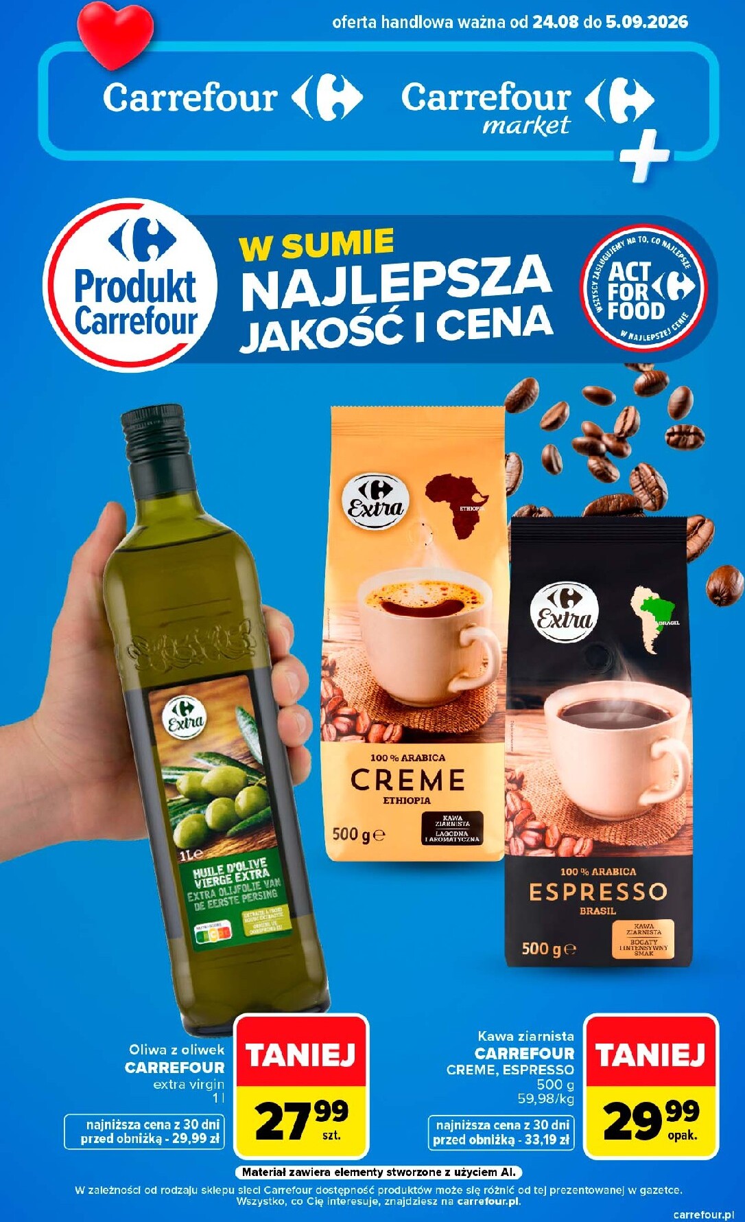 Nowa gazetka Carrefour - Produkt Carrefour ważna od 24.08.2026 do 05.09.2026