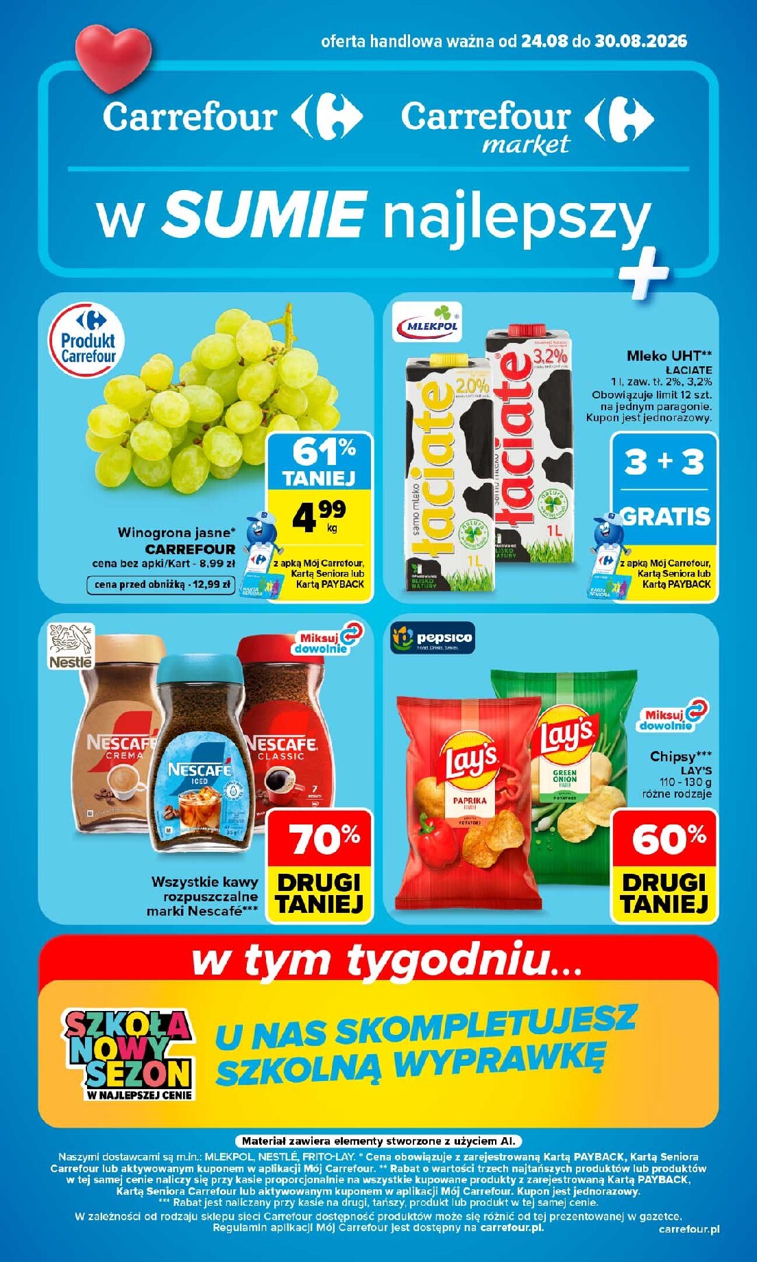 Nowa gazetka Carrefour ważna od 24.08.2026 do 30.08.2026