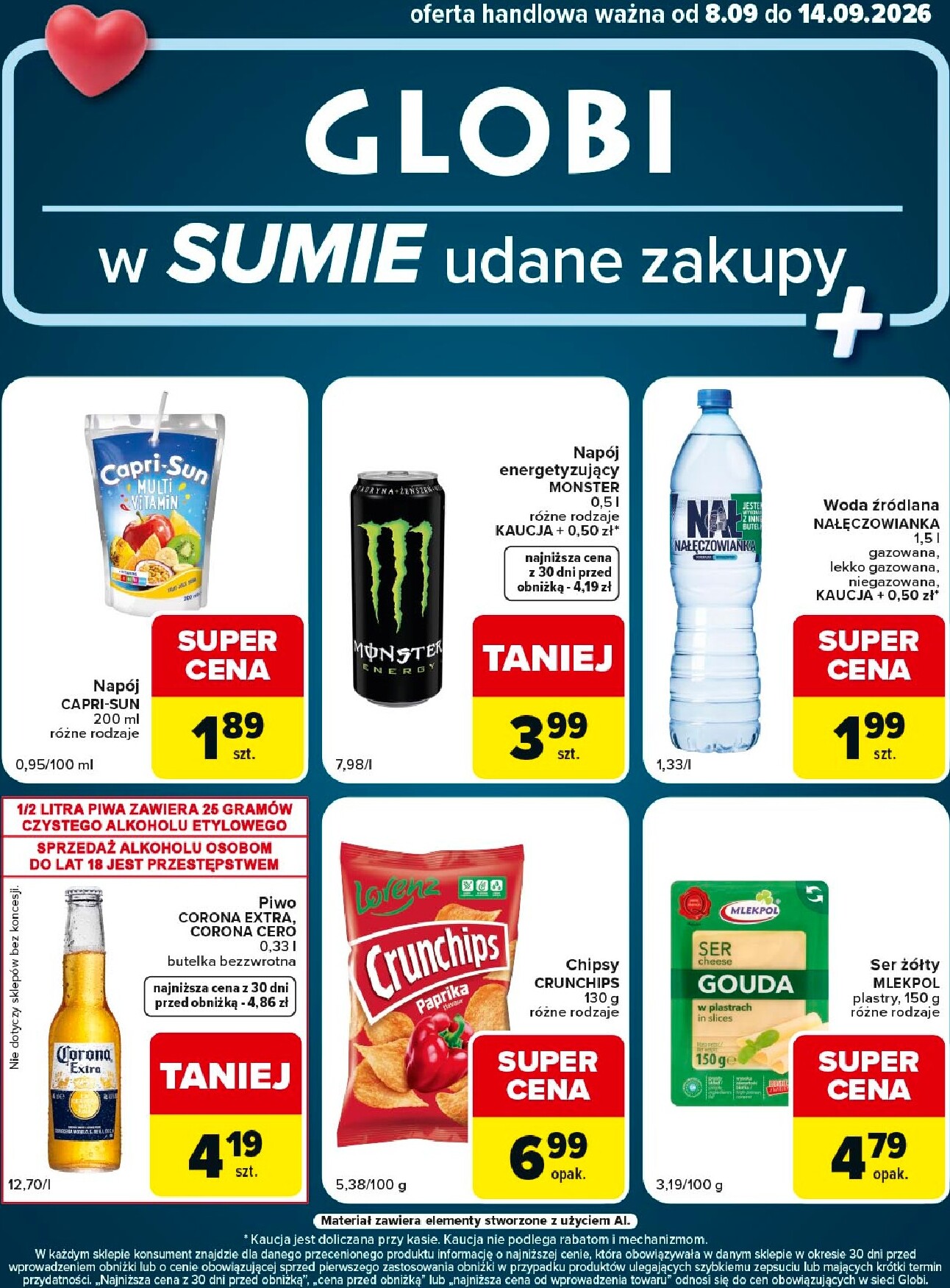 Aktualna gazetka Carrefour - Globi w Sumie udane zakupy ważna od 08.09.2026 do 14.09.2026