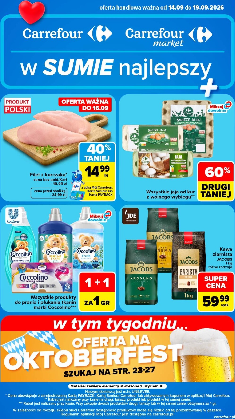 Nowa gazetka Carrefour ważna od 14.09.2026 do 19.09.2026