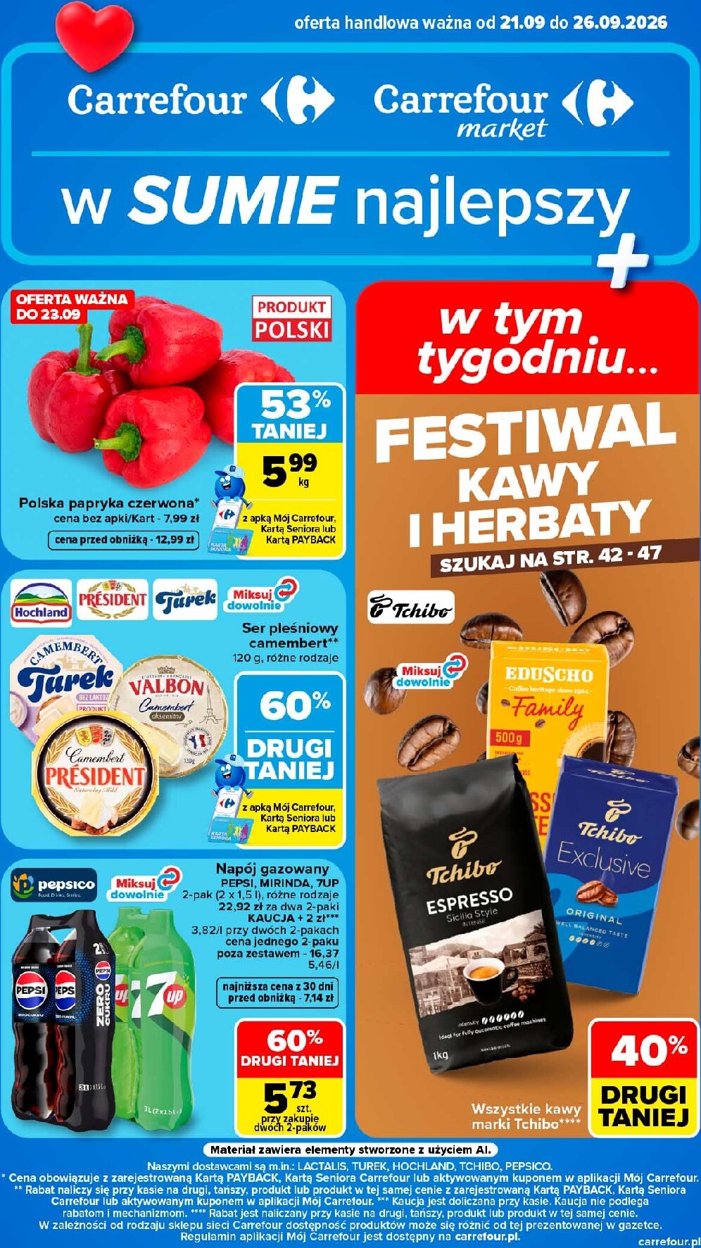 Nowa gazetka Carrefour ważna od 21.09.2026 do 26.09.2026