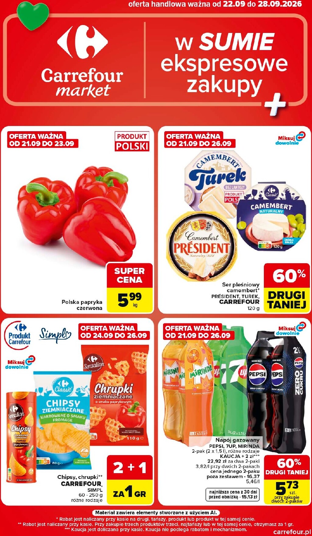 Nowa gazetka Carrefour - Market ważna od 22.09.2026 do 28.09.2026