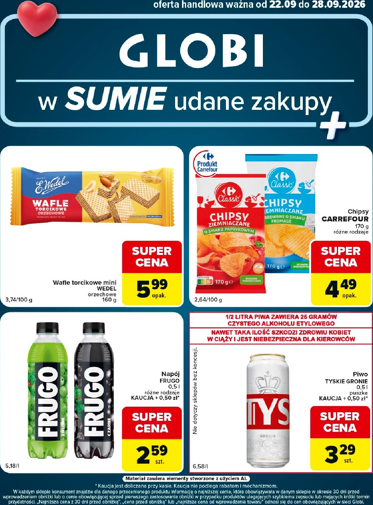Nowa gazetka Carrefour - Globi ważna od 22.09.2026 do 28.09.2026