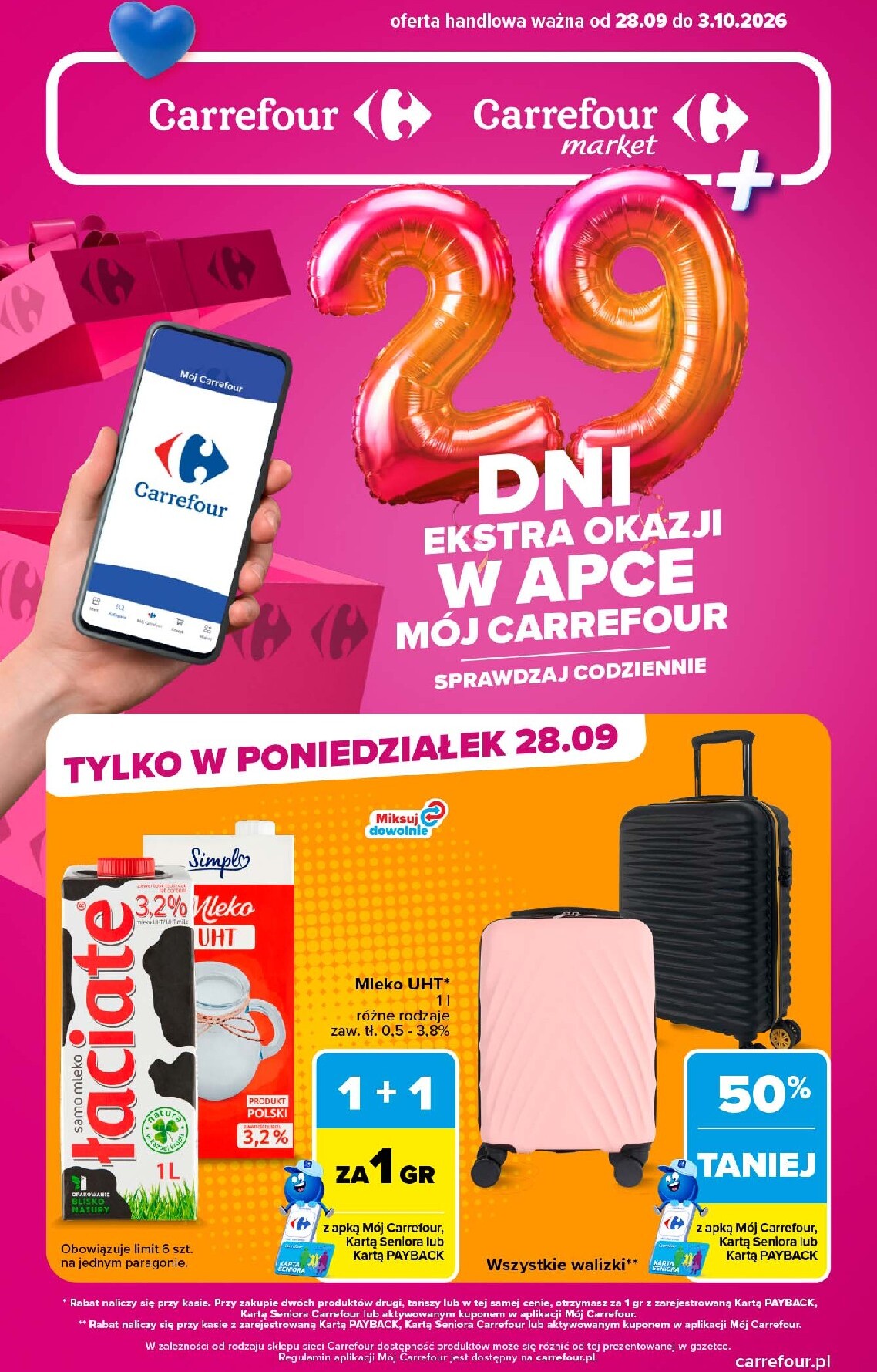 Nowa gazetka Carrefour - Extra Okazje ważna od 28.09.2026 do 03.10.2026