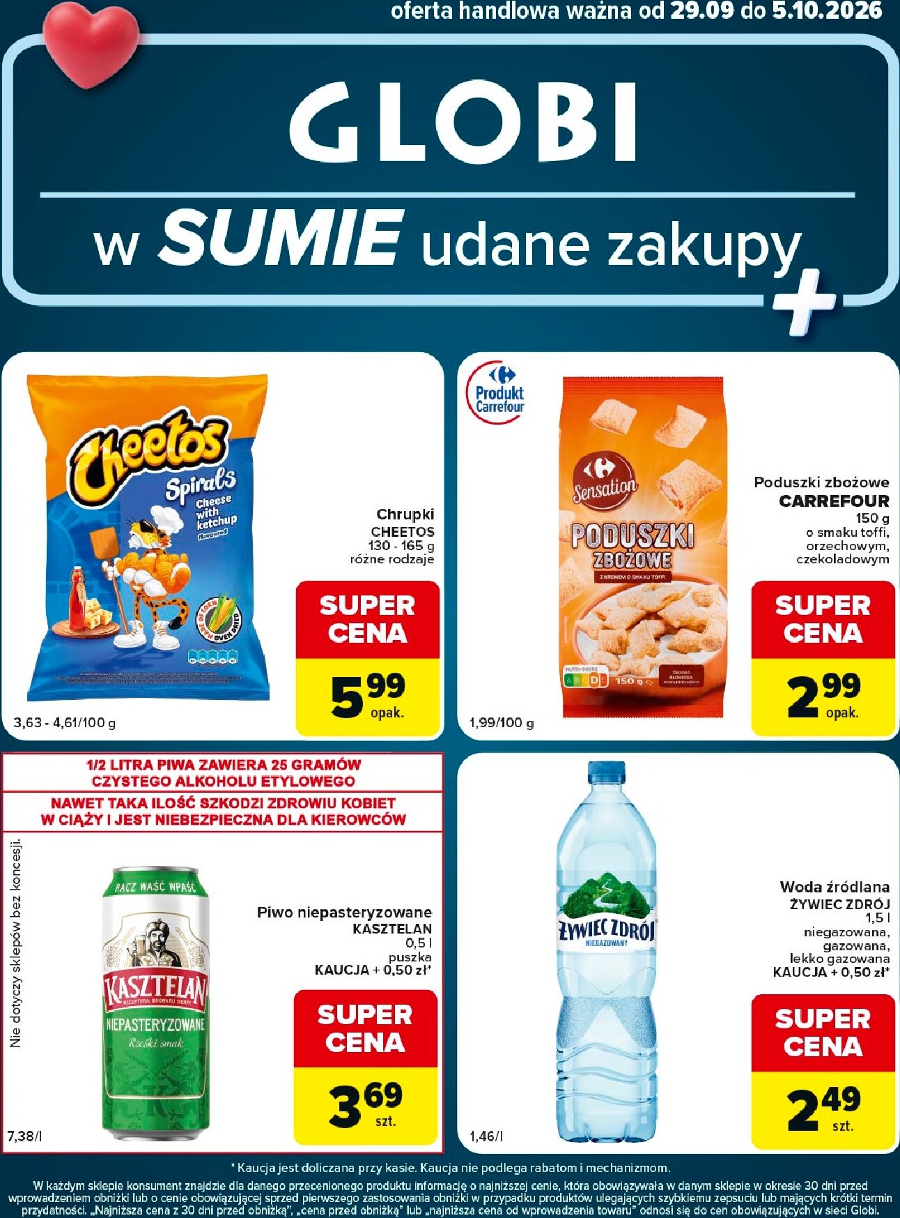 Aktualna gazetka Carrefour - Globi ważna od 29.09.2026 do 05.10.2026