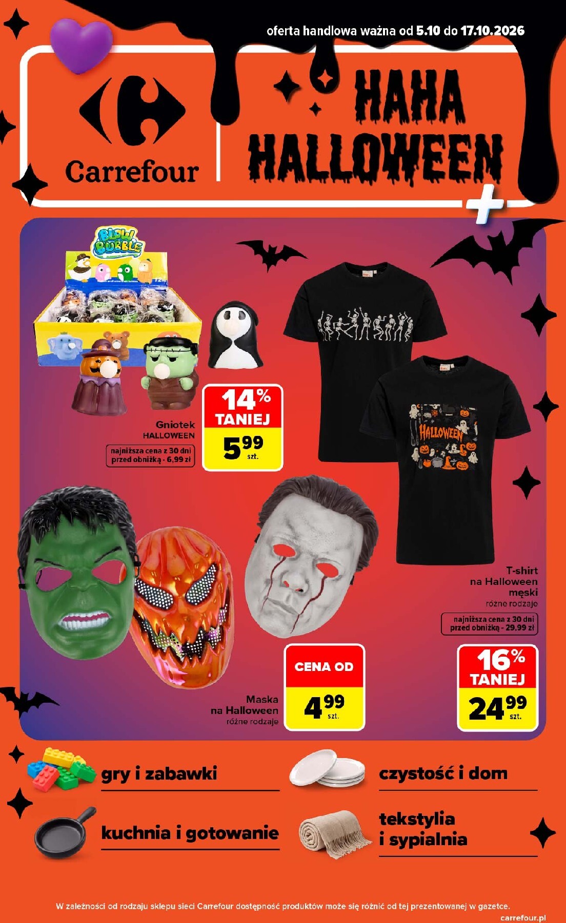 Nowa gazetka Carrefour - Halloween ważna od 05.10.2026 do 17.10.2026