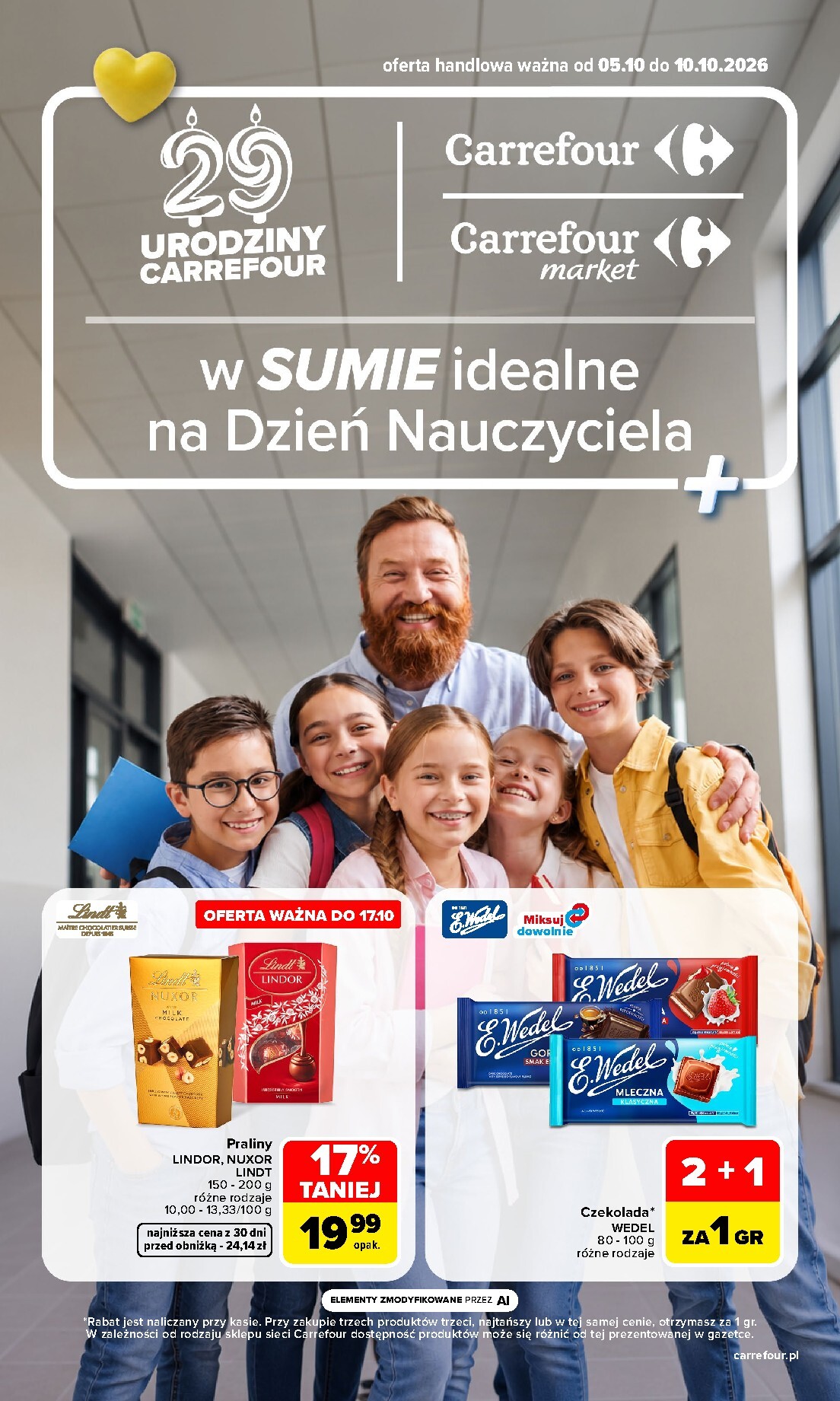Aktualna gazetka Carrefour - Dzień Nauczyciela ważna od 05.10.2026 do 10.10.2026