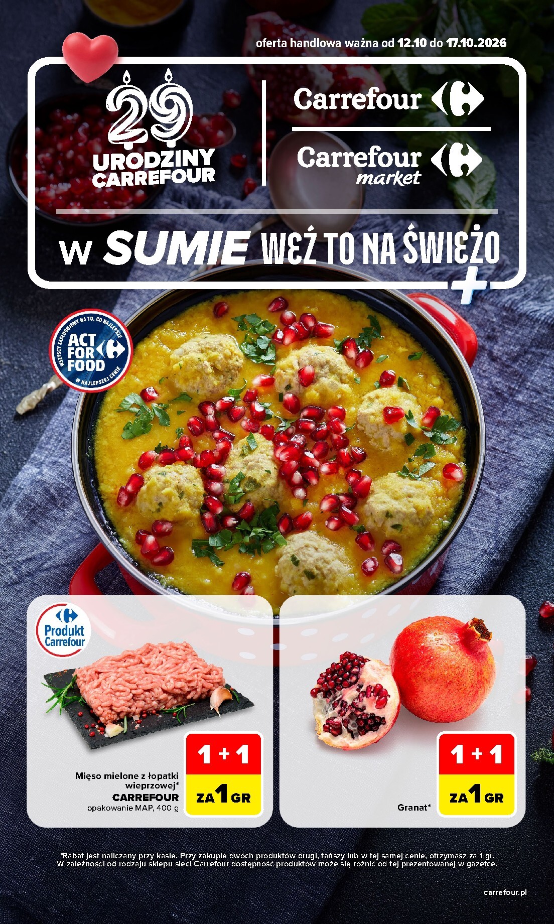 Nowa gazetka Carrefour - Weź to na świeżo ważna od 12.10.2026 do 17.10.2026