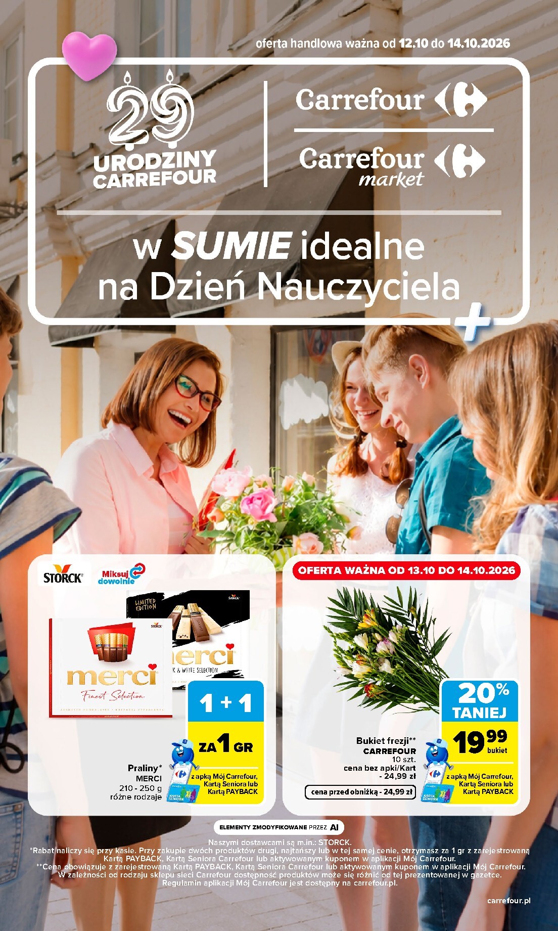 Nowa gazetka Carrefour - Dzień Nauczyciela ważna od 12.10.2026 do 14.10.2026