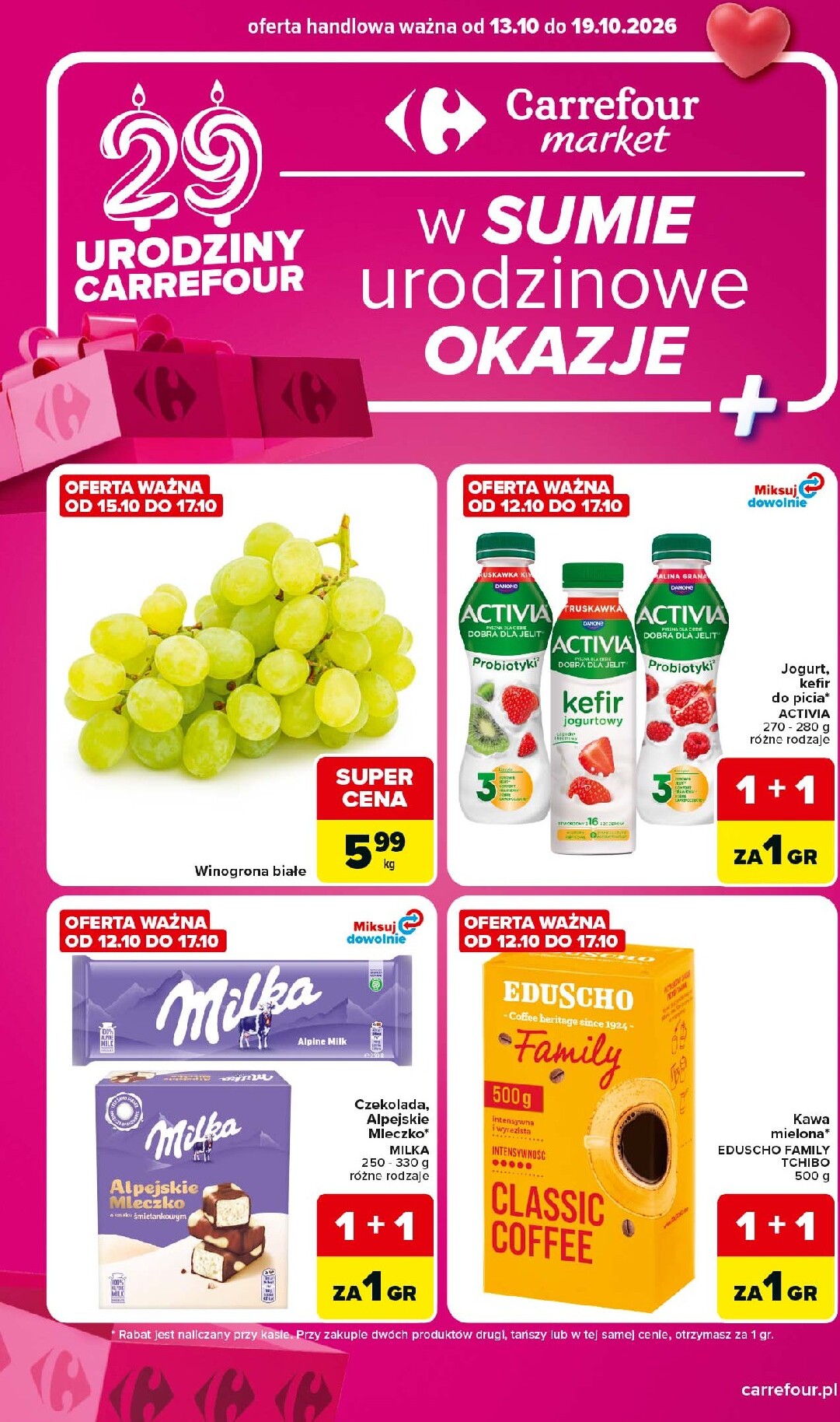 Aktualna gazetka Carrefour Market ważna od 13.10.2026 do 19.10.2026