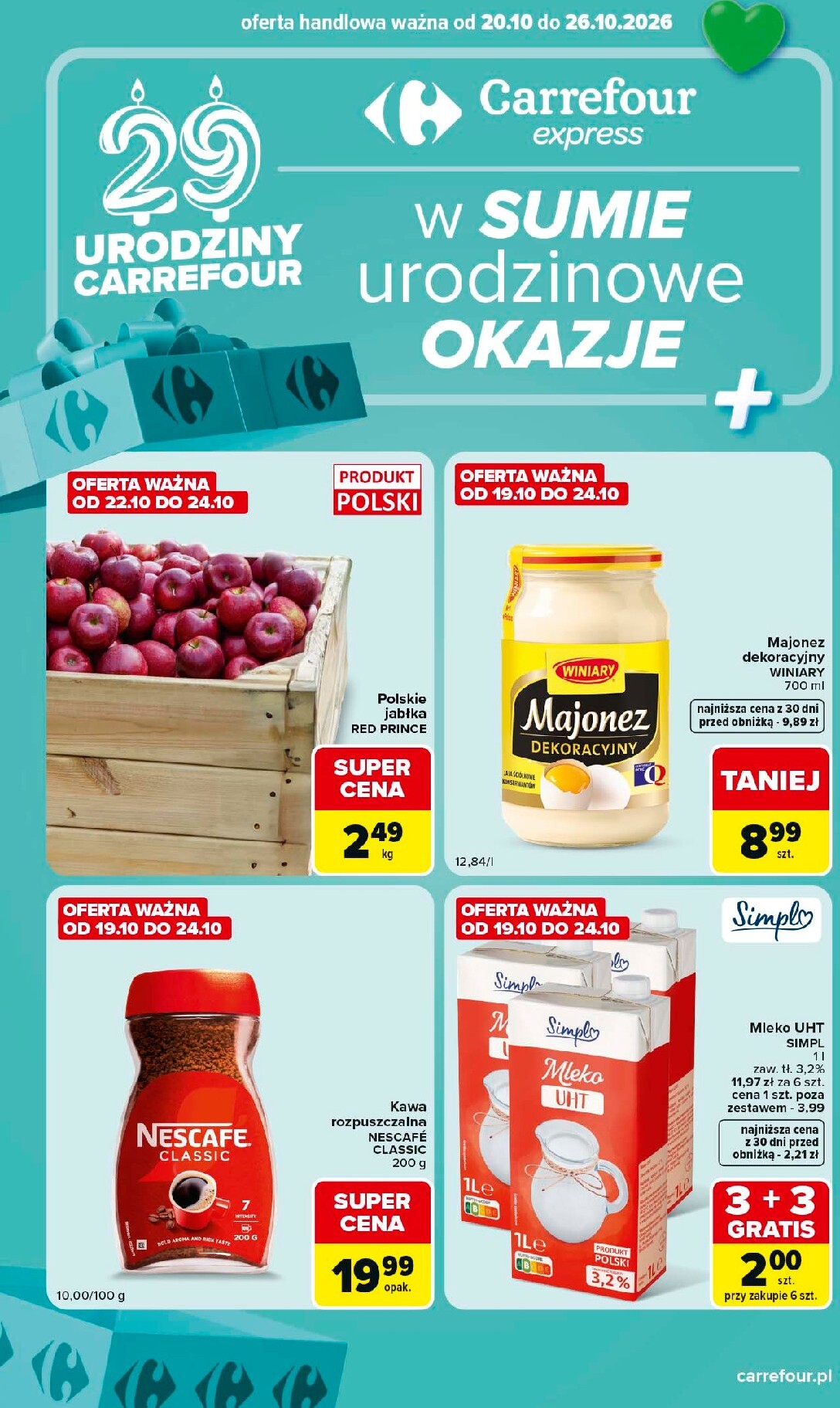 Aktualna gazetka Carrefour - Express 1 ważna od 20.10.2026 do 26.10.2026