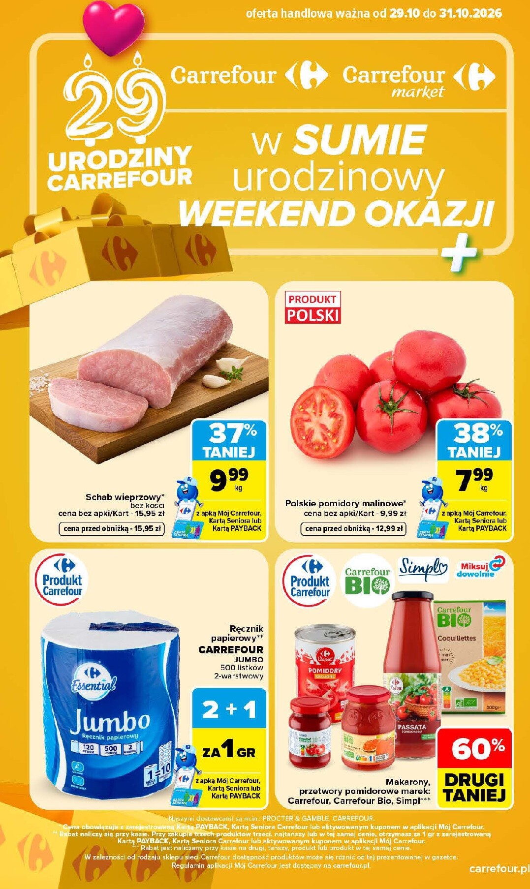 Nowa gazetka Carrefour - Weekend ważna od 29.10.2026 do 31.10.2026