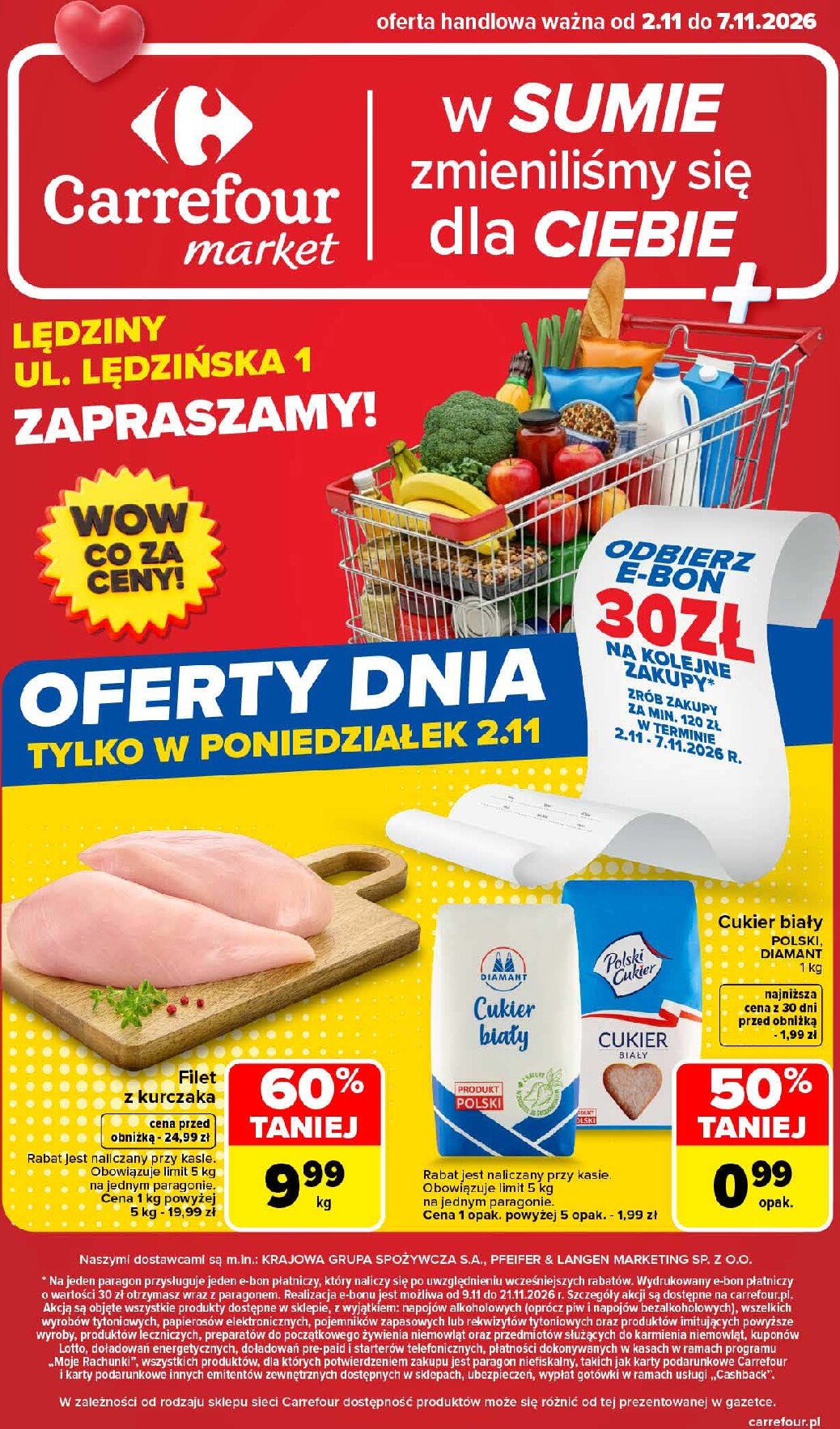 Nowa gazetka Carrefour - Lędziny ważna od 02.11.2026 do 07.11.2026