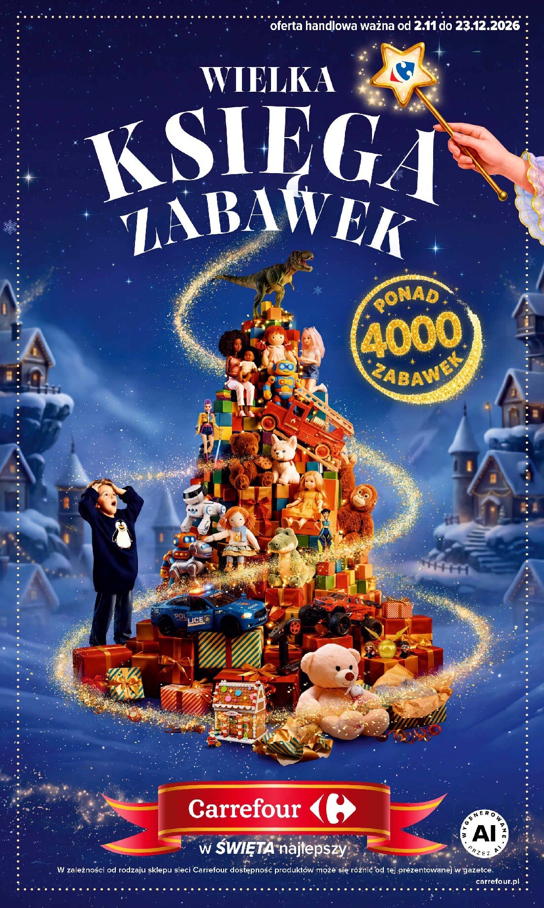 Nowa gazetka Carrefour - Wielka księga zabawek ważna od 02.11.2026 do 23.12.2026