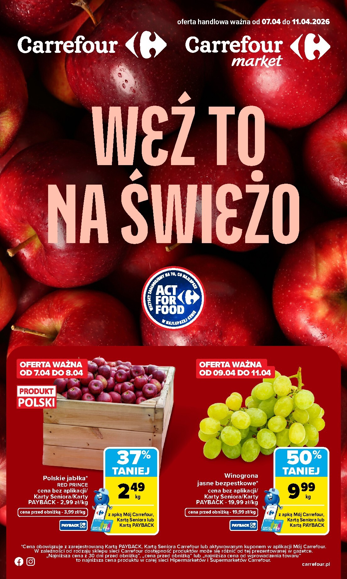Gazetka Carrefour - Świeże - ważna od 07.04.2026 do 11.04.2026
