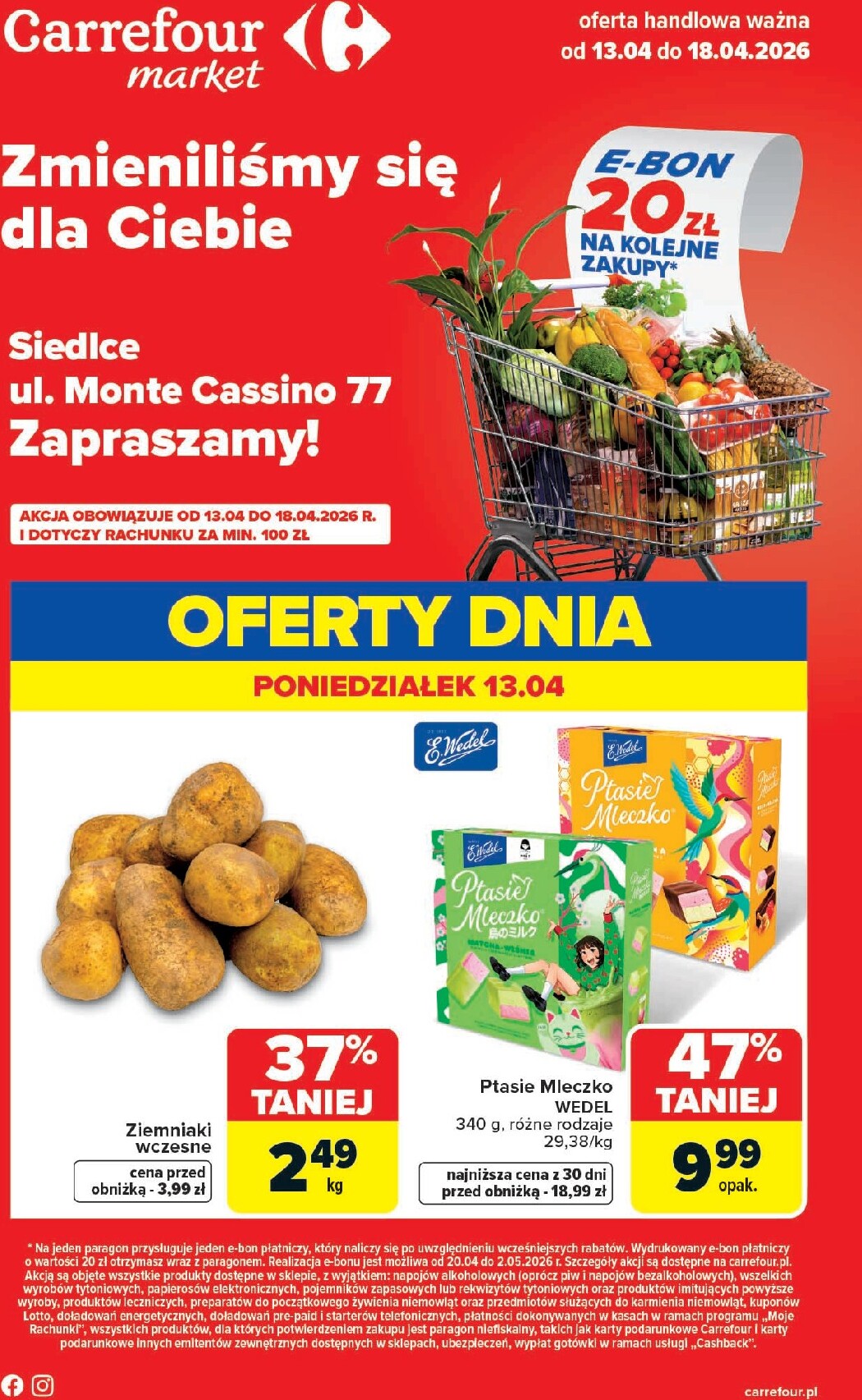 Nowa gazetka Carrefour Market ważna od 13.04.2026 do 18.04.2026