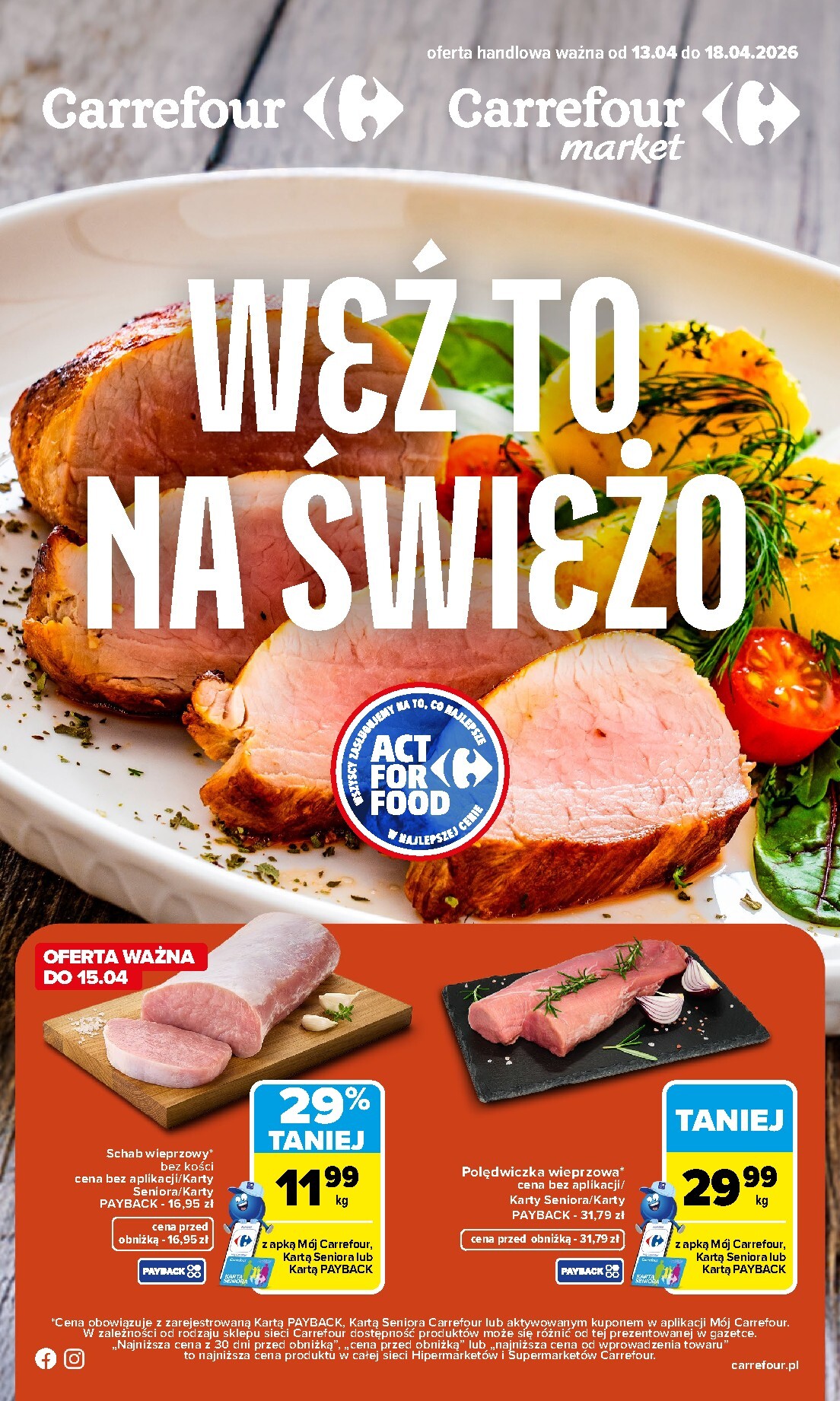 Nowa gazetka Carrefour - Weź to na świeżo ważna od 13.04.2026 do 18.04.2026