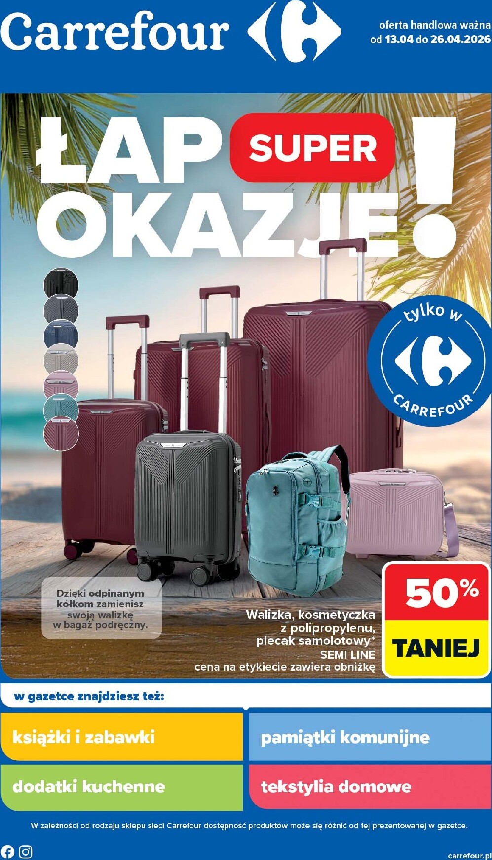 Nowa gazetka Carrefour - Łap super okazje ważna od 13.04.2026 do 26.04.2026