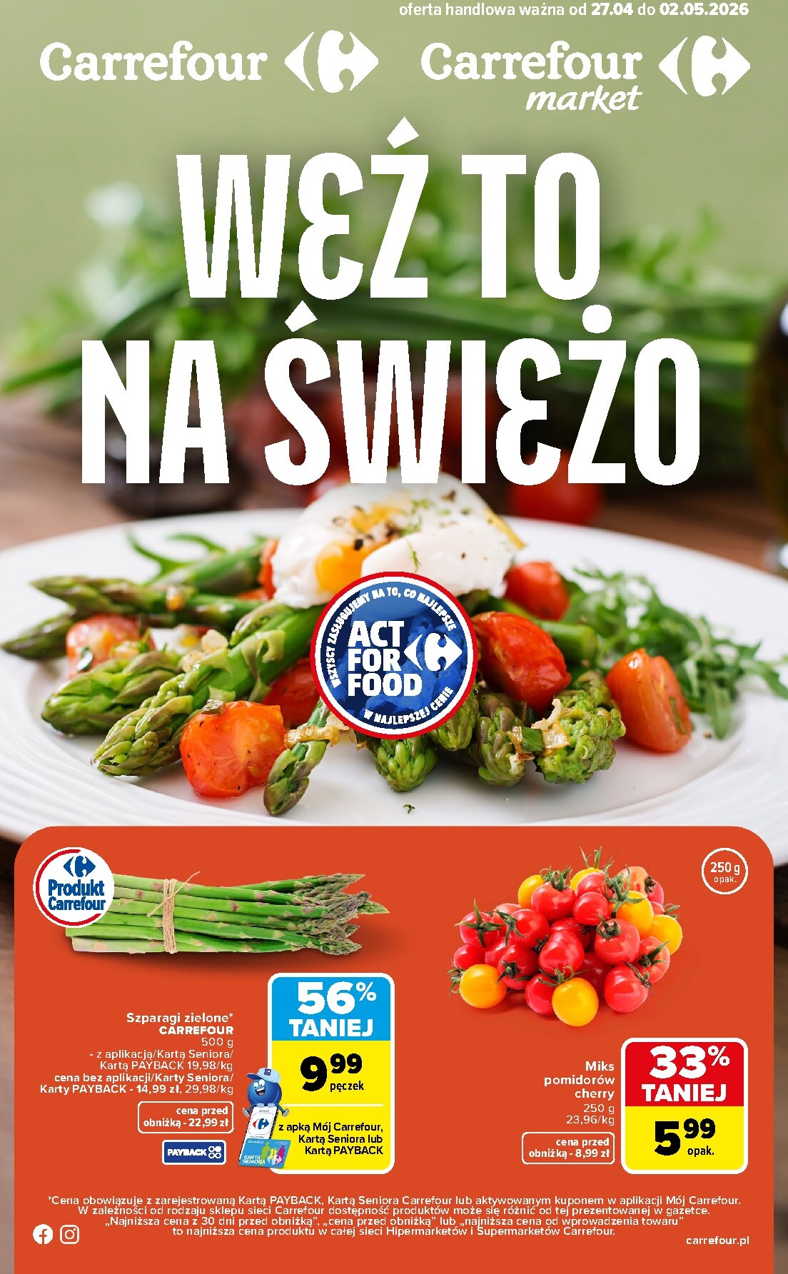 Nowa gazetka Carrefour - Weź to na świeżo ważna od 27.04.2026 do 02.05.2026