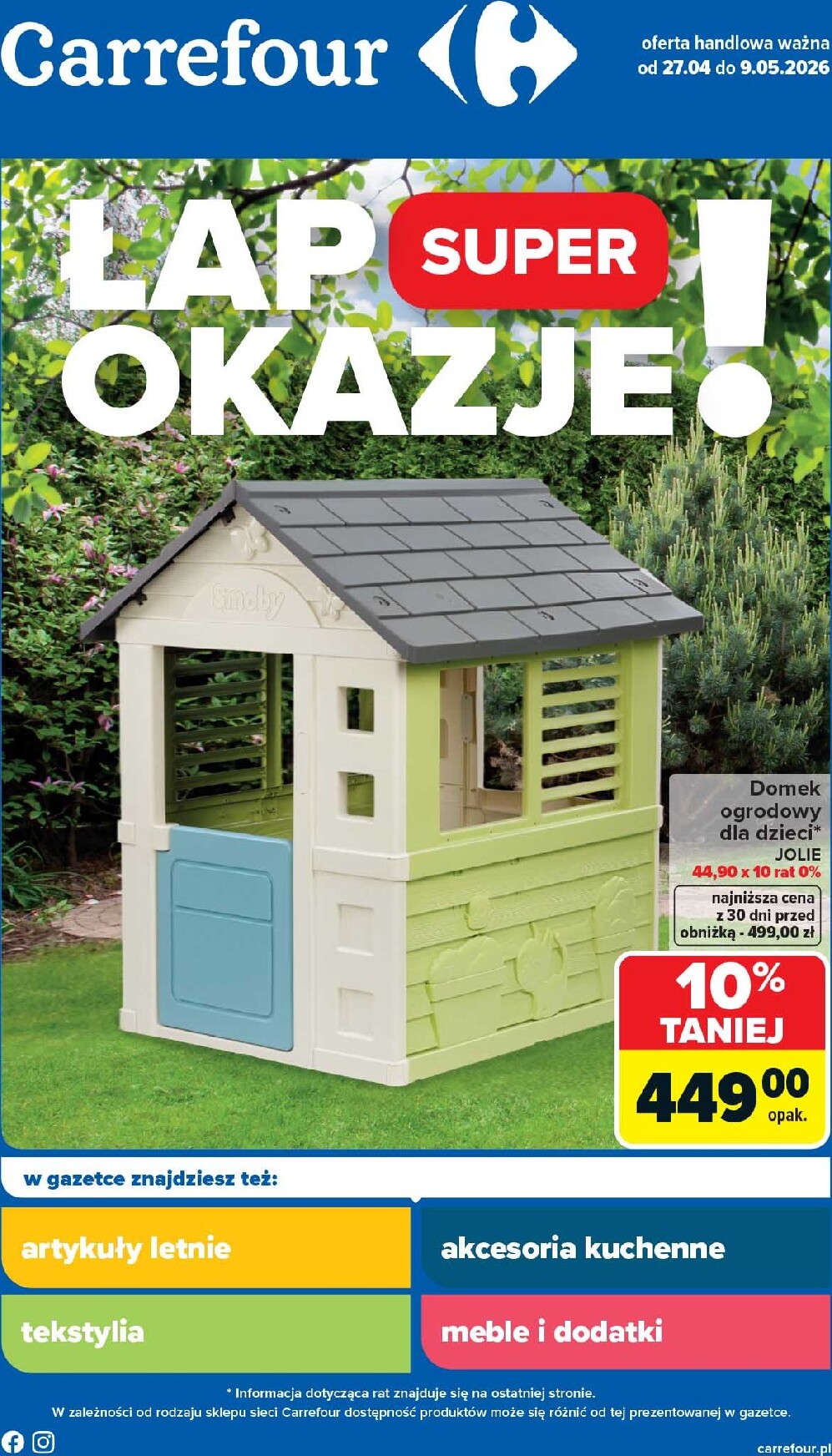 Nowa gazetka Carrefour - Łap super okazje ważna od 27.04.2026 do 09.05.2026