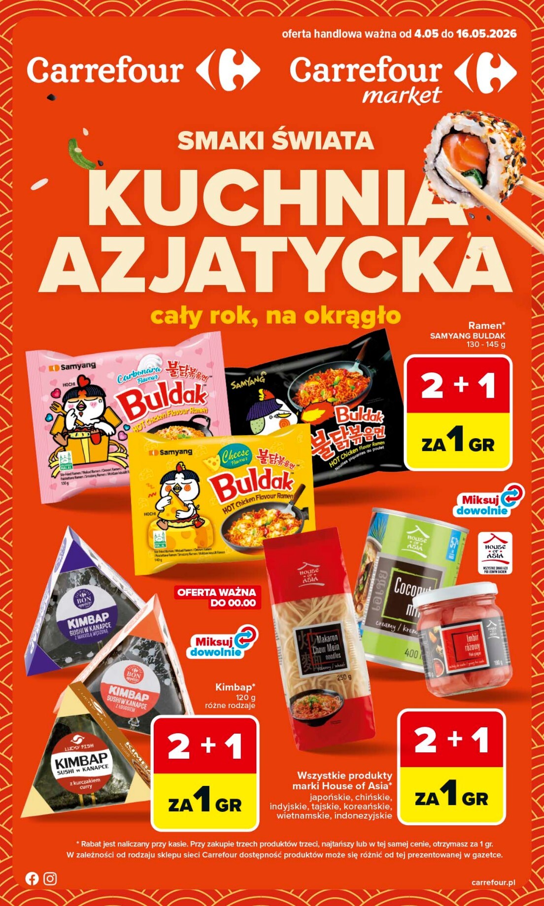 Nowa gazetka Carrefour - Kuchnia azjatycka ważna od 04.05.2026 do 16.05.2026