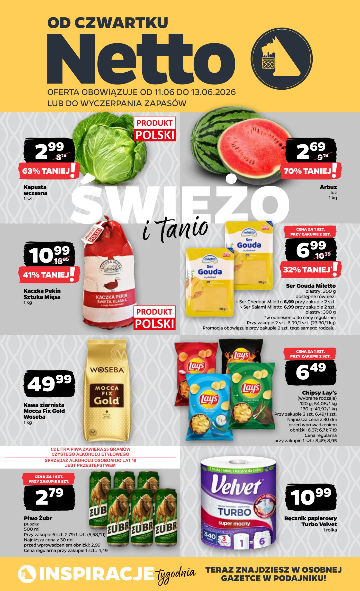 Nowa gazetka Netto - Food ważna od 11.06.2026 do 13.06.2026