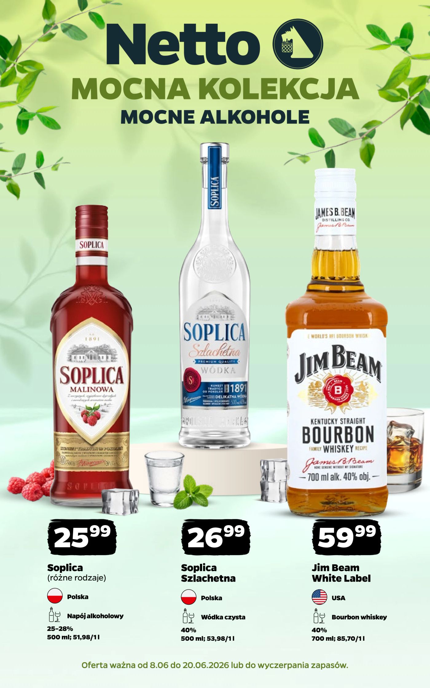 Aktualna gazetka Netto - Mocne Alkohole ważna od 08.06.2026 do 20.06.2026
