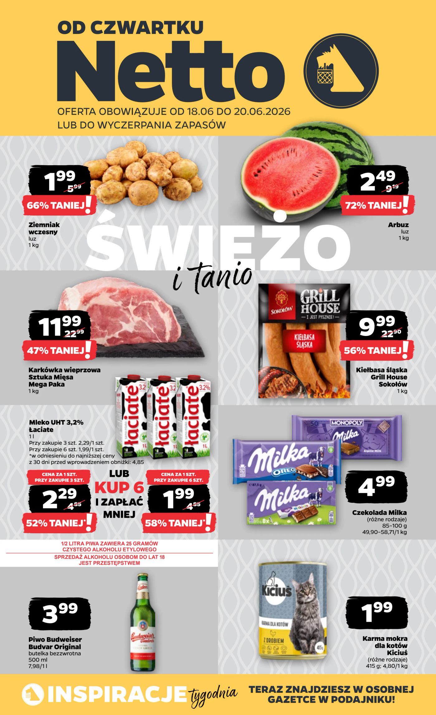 Nowa gazetka Netto - Food ważna od 18.06.2026 do 20.06.2026