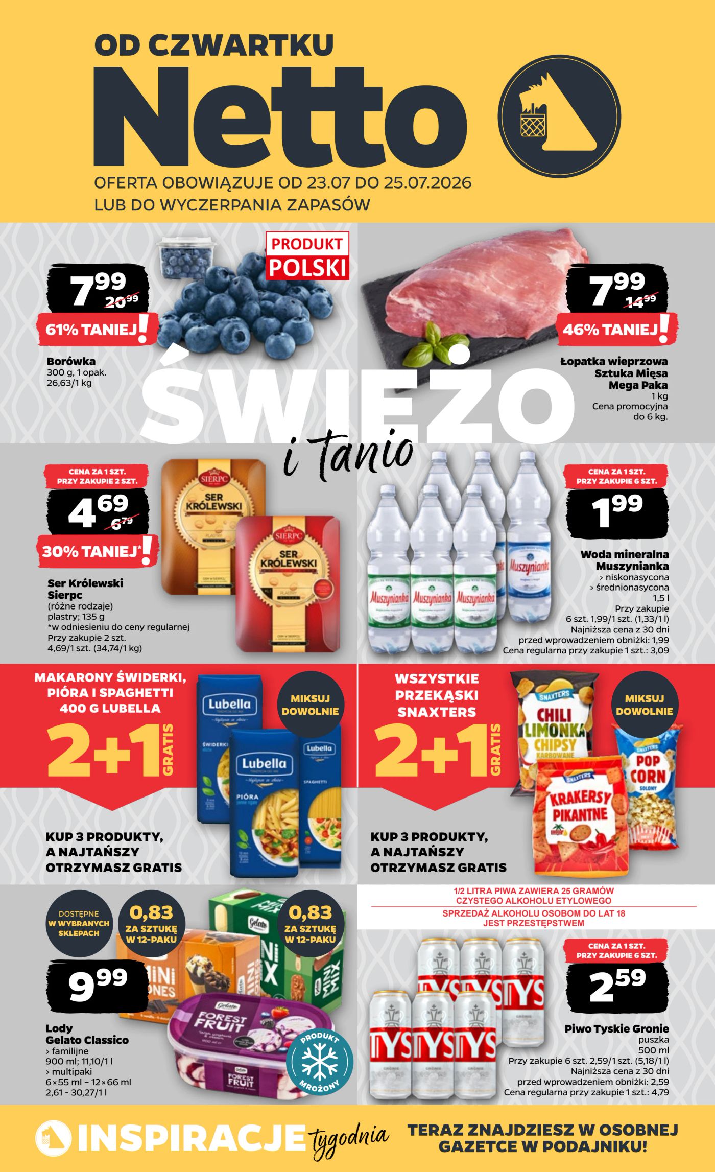 Nowa gazetka Netto ważna od 23.07.2026 do 25.07.2026