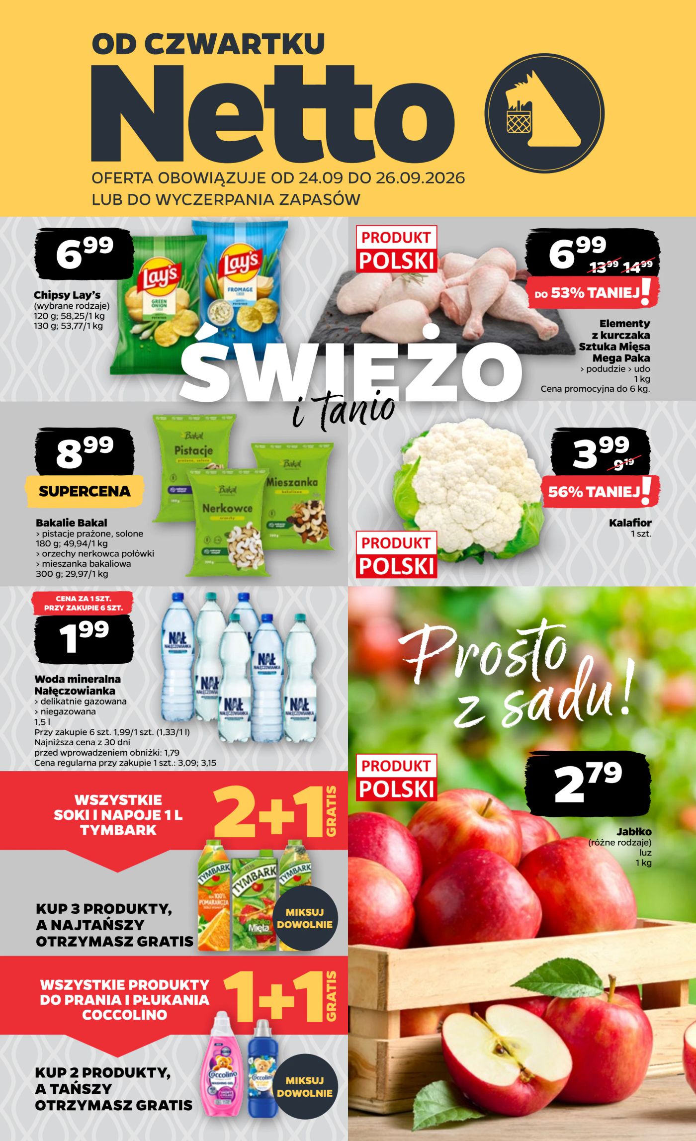 Nowa gazetka Netto - Food ważna od 24.09.2026 do 26.09.2026
