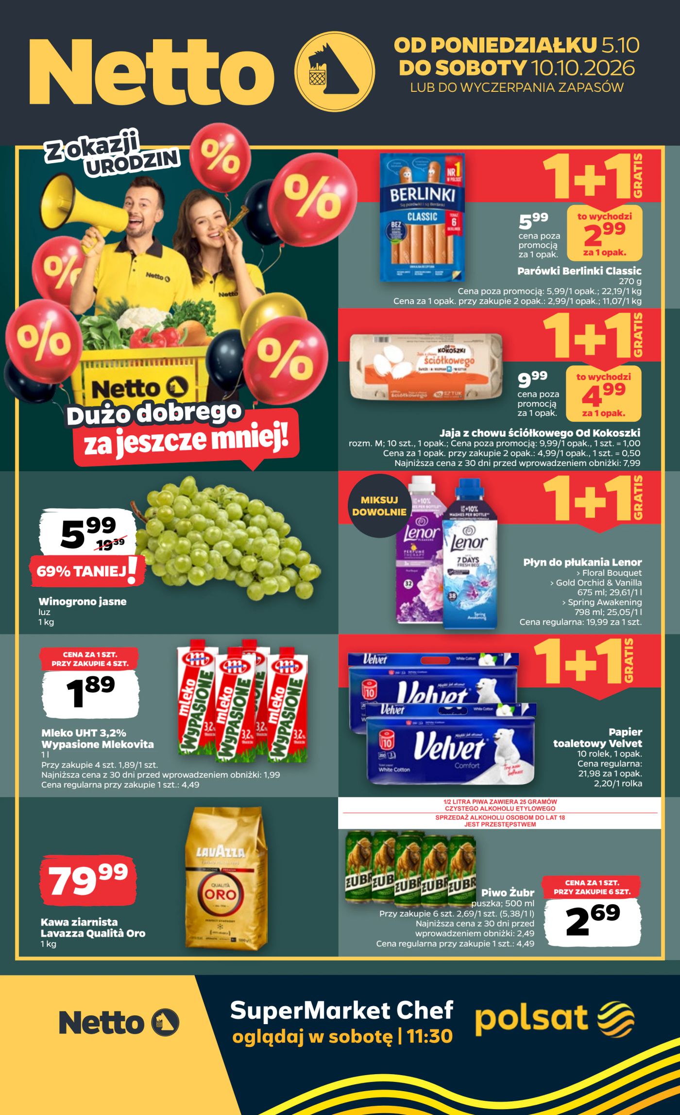 Nowa gazetka Netto - Food ważna od 05.10.2026 do 10.10.2026