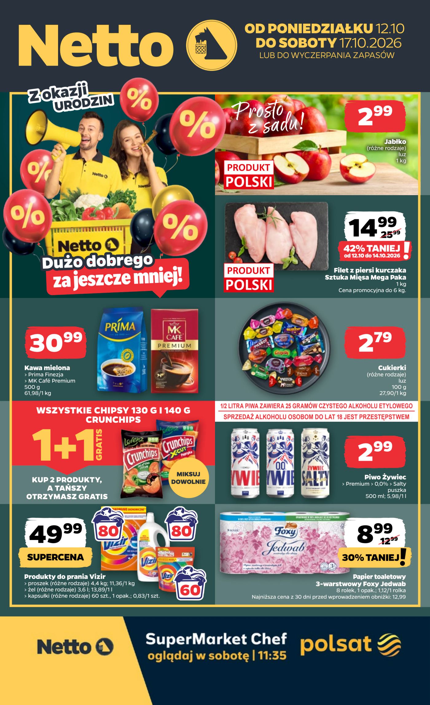 Nowa gazetka Netto - Food ważna od 12.10.2026 do 17.10.2026