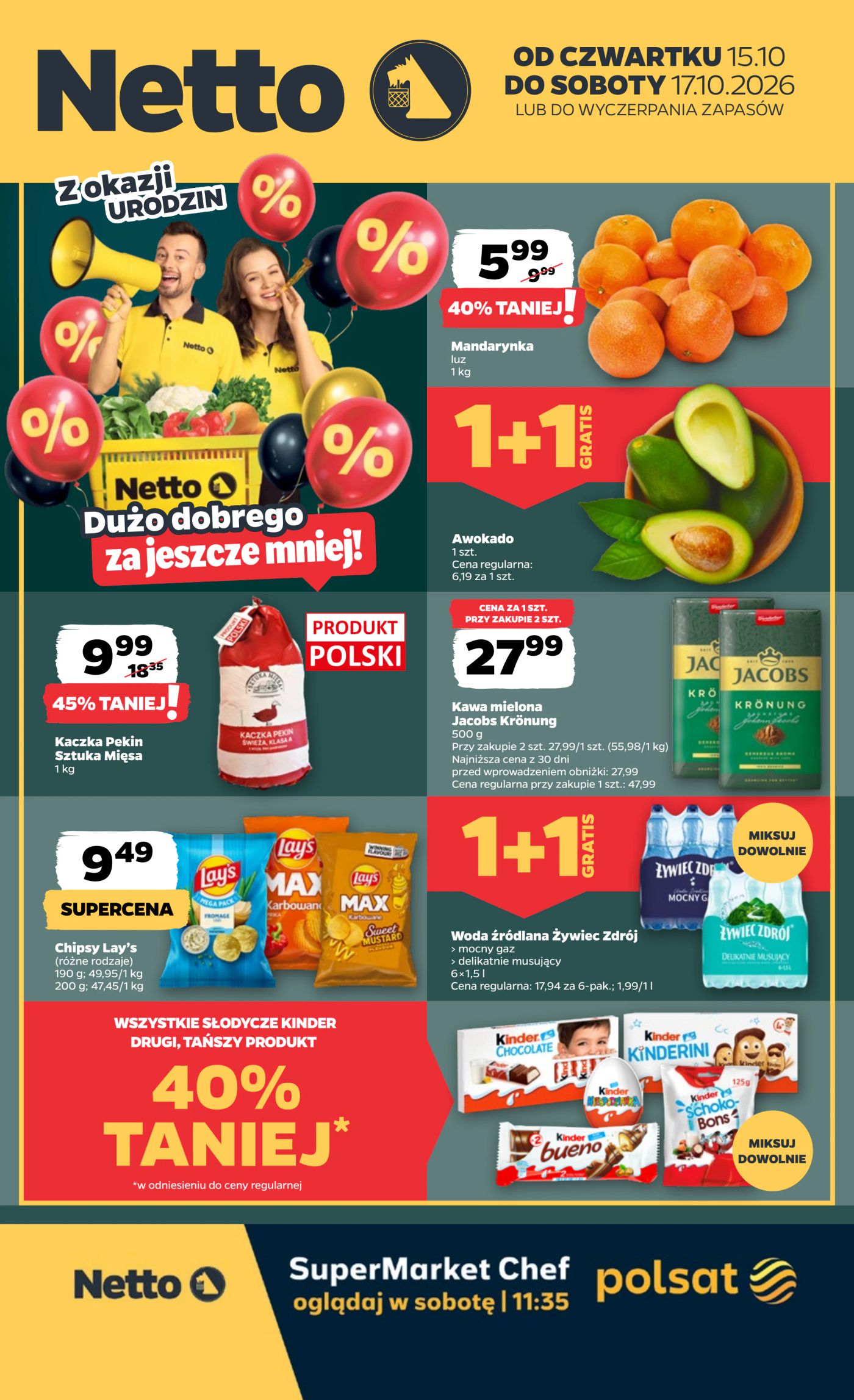 Nowa gazetka Netto - Food ważna od 15.10.2026 do 17.10.2026