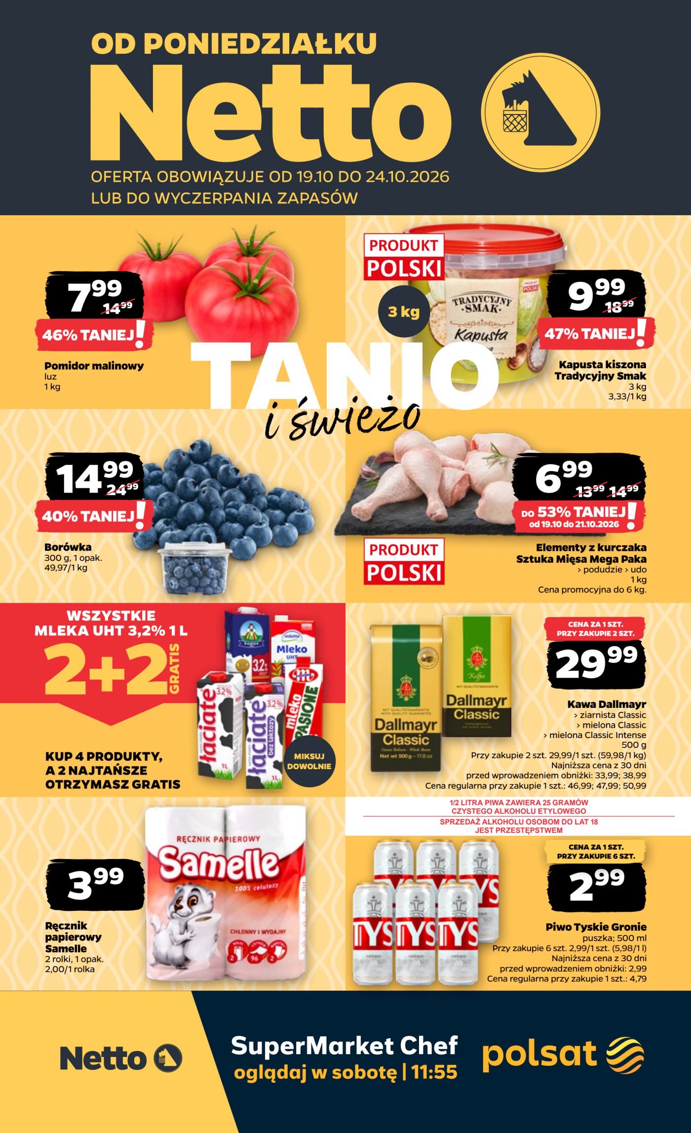 Nowa gazetka Netto - Food ważna od 19.10.2026 do 24.10.2026